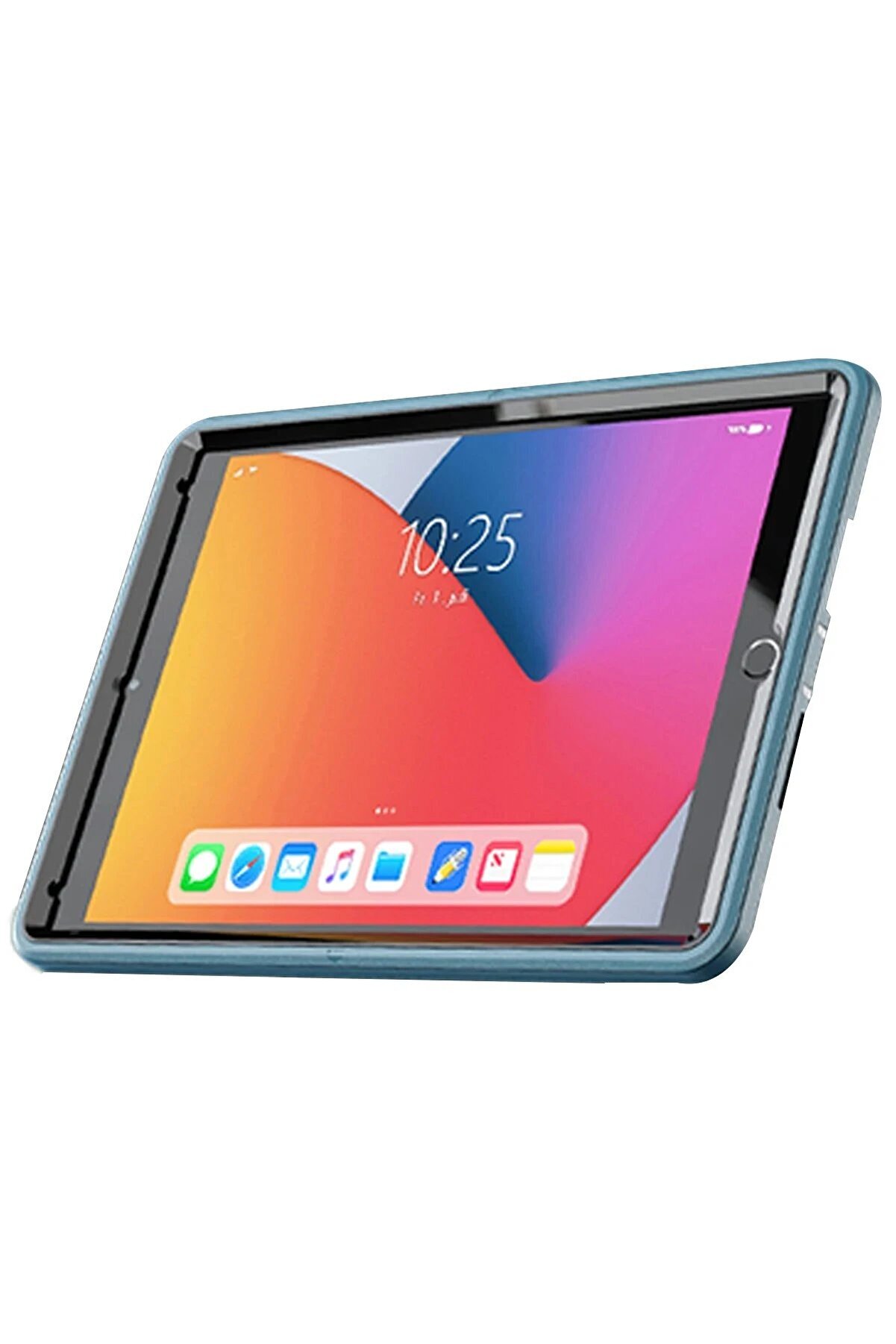 İpad 10.2 (7.Nesi̇l) Kılıf Hand Strap Tablet Kılıfı - Turkuaz - Dropx9059-6449