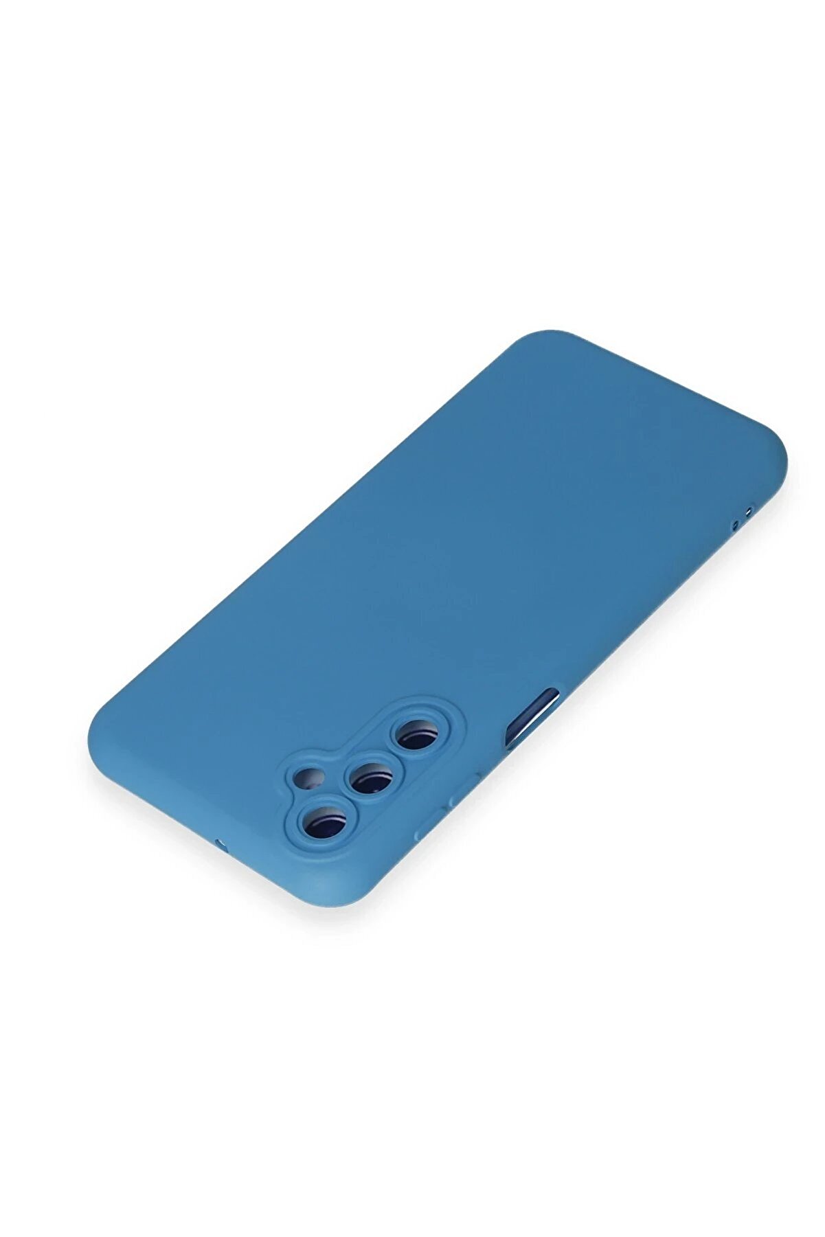 Samsung Galaxy M34 5G Kılıf Nano İ&ccedil;i̇ Kadi̇fe Si̇li̇kon - Mavi̇ - Dropx4184-2823