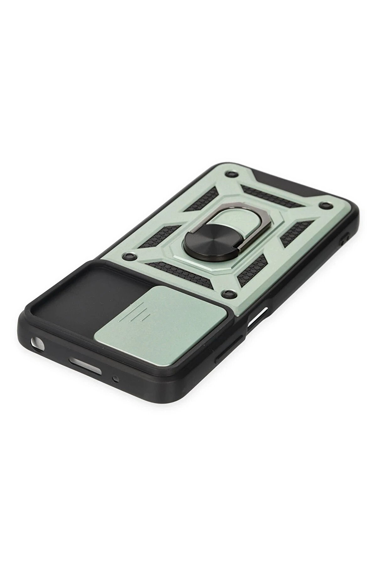 Newface Xi̇aomi̇ Redmi̇ 10 2022 Kılıf Pars Lens Yüzüklü Si̇li̇kon - Yeşi̇l