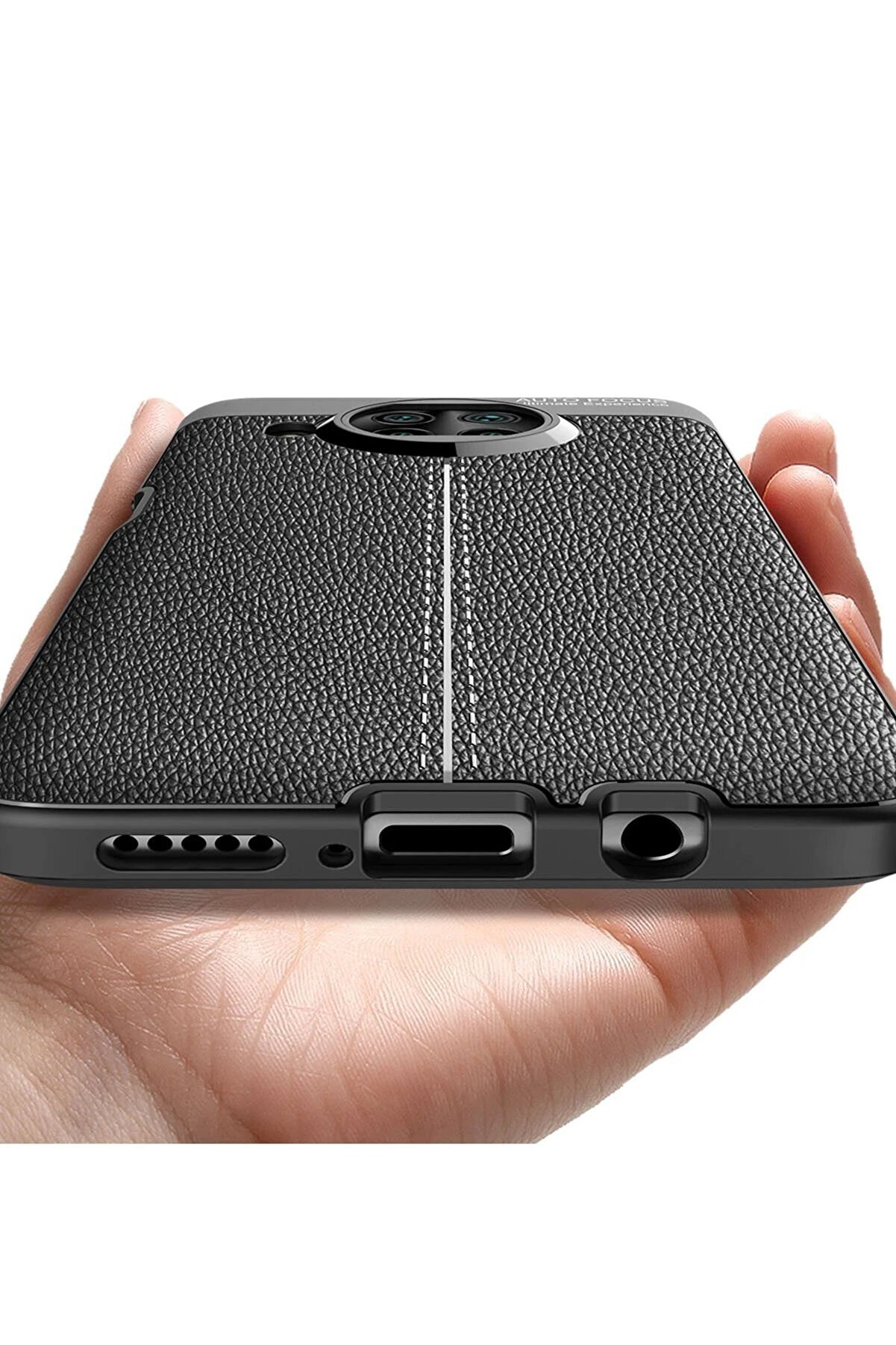 Xi̇aomi̇ Mi̇ 10T Li̇te Kılıf Auto Focus Kapak - Si̇yah - Dropx6150-4530