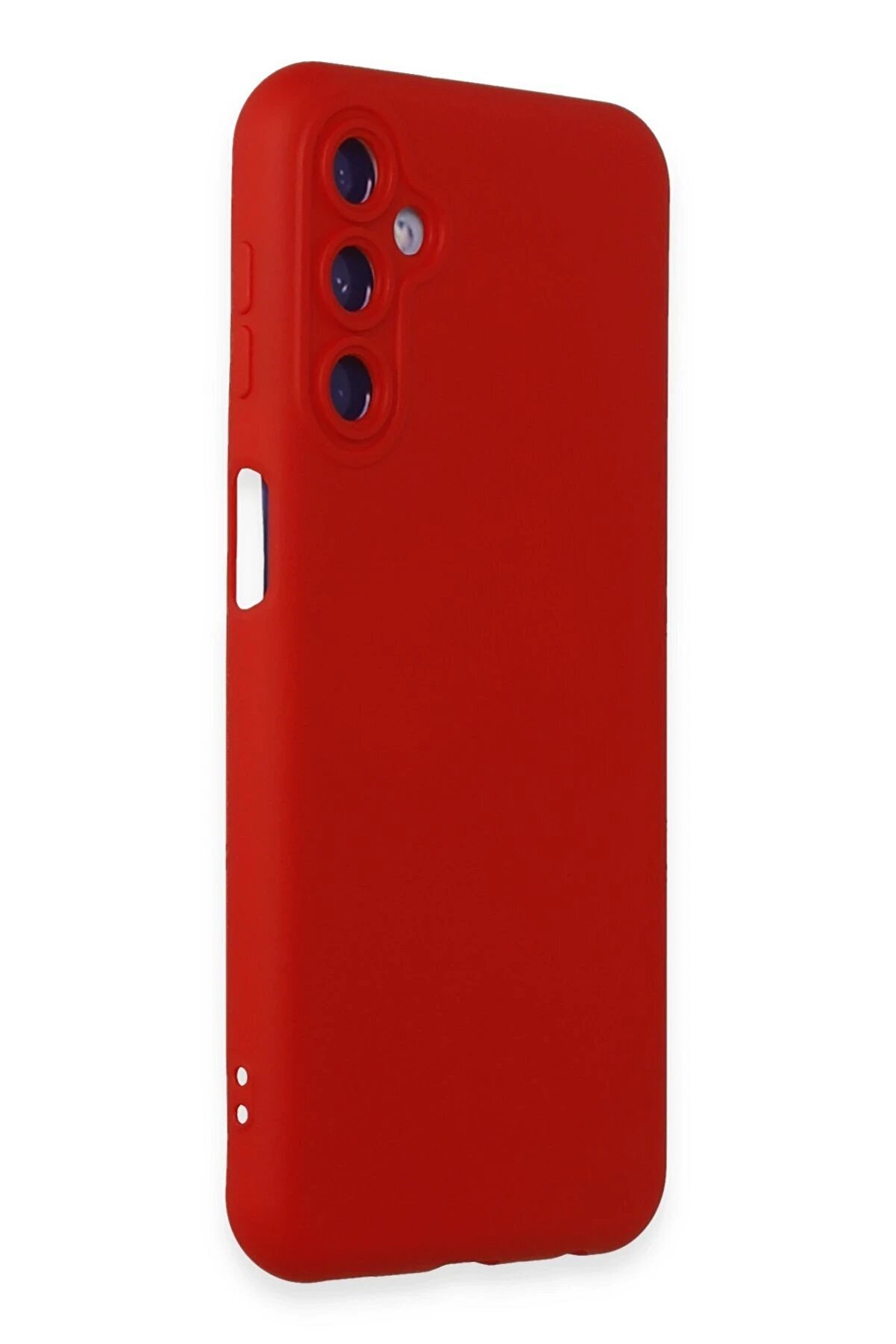 Samsung Galaxy M34 5G Kılıf Nano İçi̇ Kadi̇fe Si̇li̇kon - Kırmızı - Dropx7463-2071