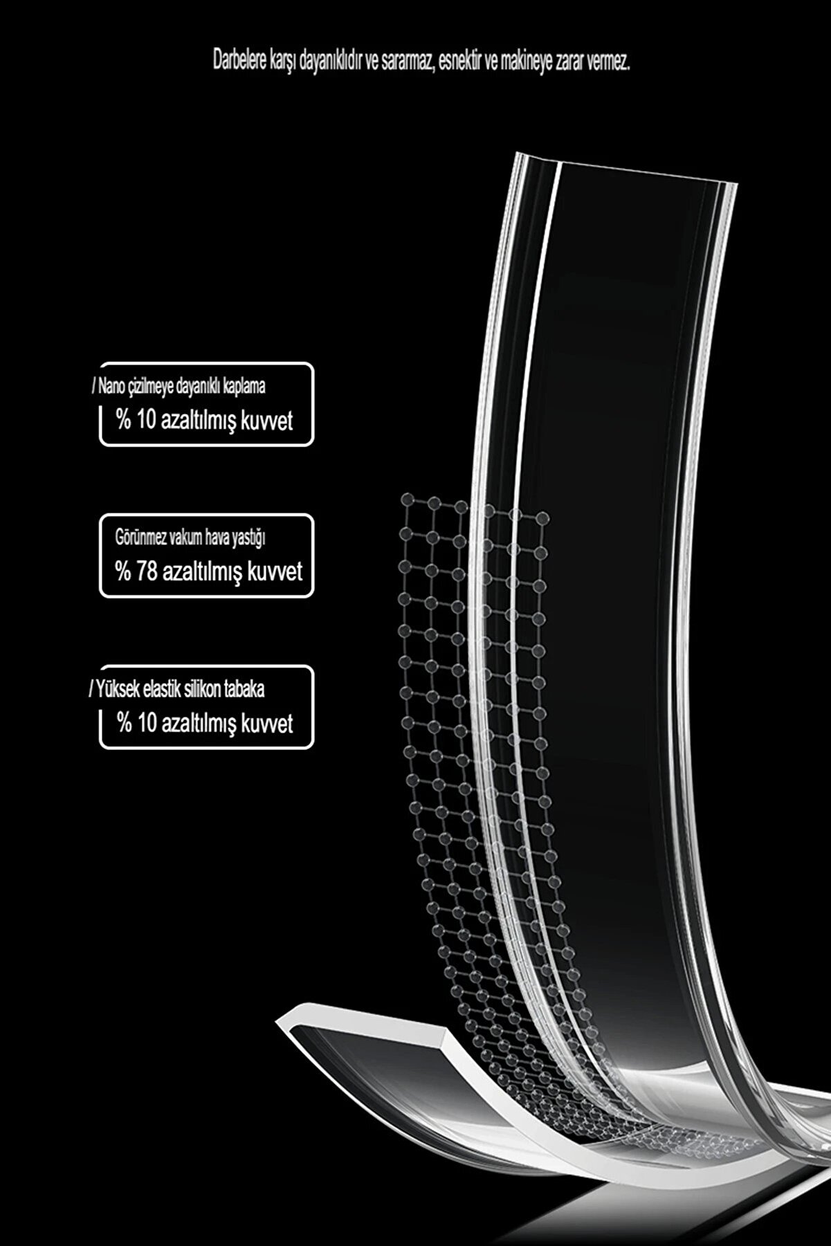 İphone 15 Pro Max Kılıf Tron Şeffaf Magsafe Kapak - Şeffaf - Dropx5000-6545