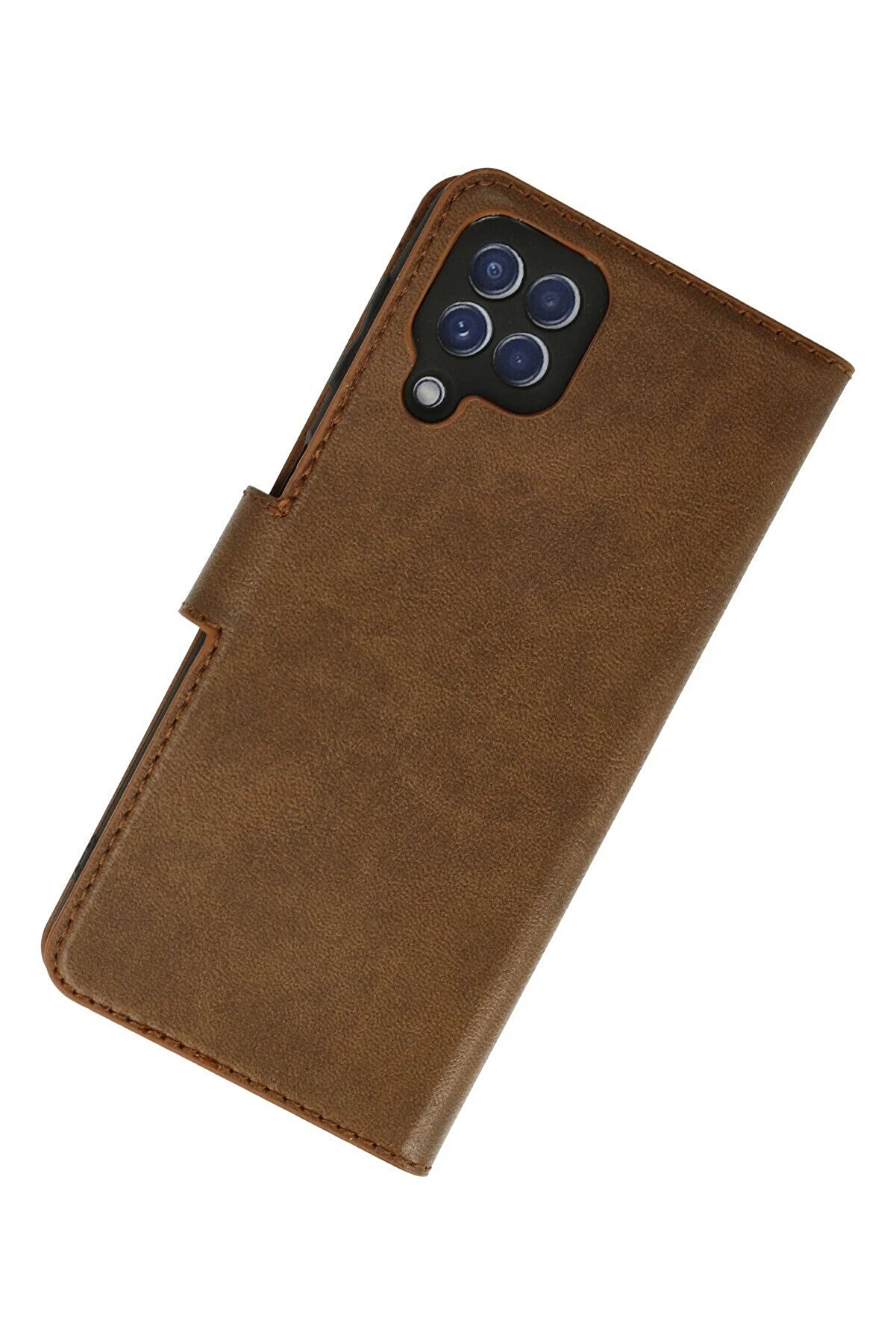 Samsung Galaxy A22 Kılıf Trend S Plus Kapaklı Kılıf - Taba - Dropx2972-2727