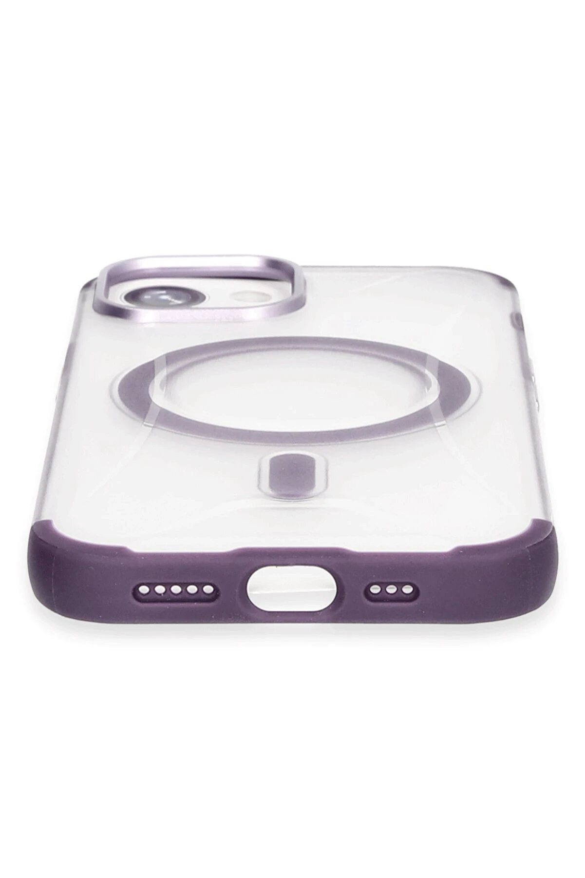 İphone 14 Hi̇lton Magsafe Kapak - Deri̇n Mor - Dropx3560-9828