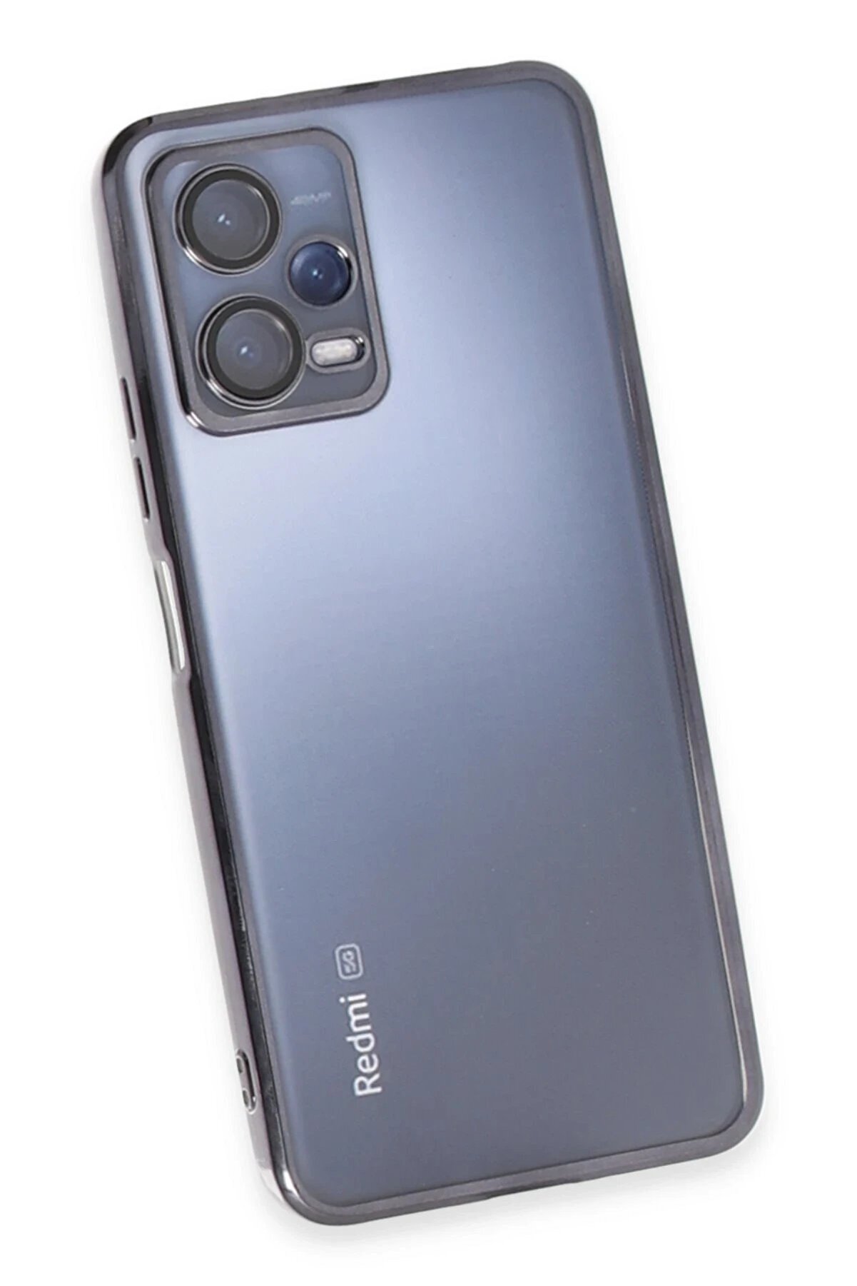 Xi̇aomi̇ Redmi̇ Note 12 5G Kılıf Lensli̇ Si̇li̇kon - Si̇yah - Dropx5505-2213