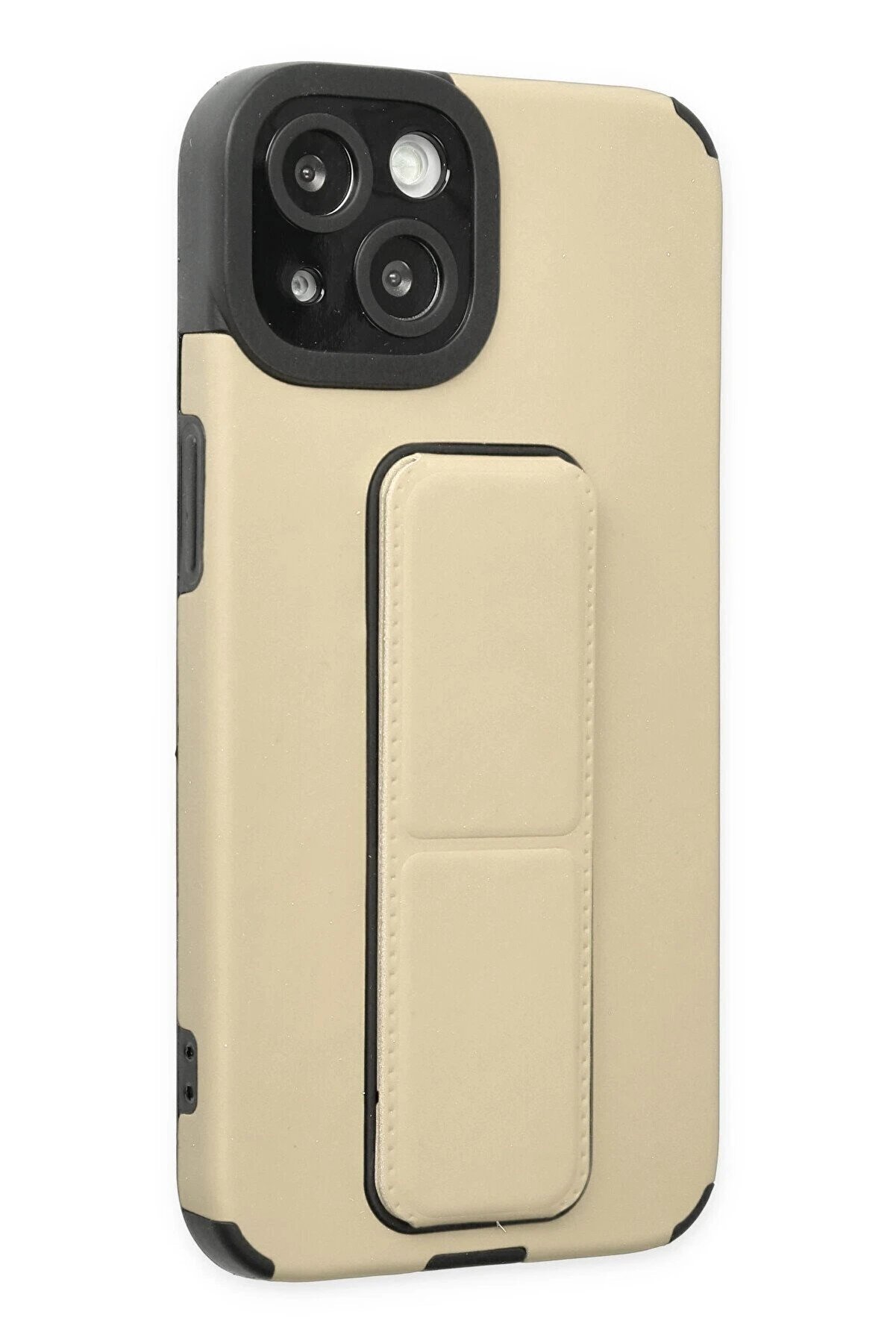 İphone 14 Plus Kılıf Mega Standlı Si̇li̇kon - Gold - Dropx1111-3891