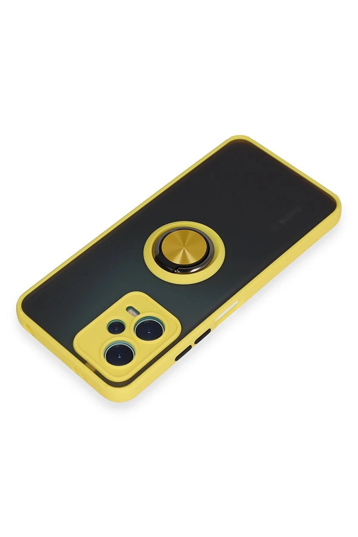 Xi̇aomi̇ Redmi̇ Note 12 5G Kılıf Montreal Y&uuml;z&uuml;kl&uuml; Si̇li̇kon Kapak - Sarı - Dropx2053-8502