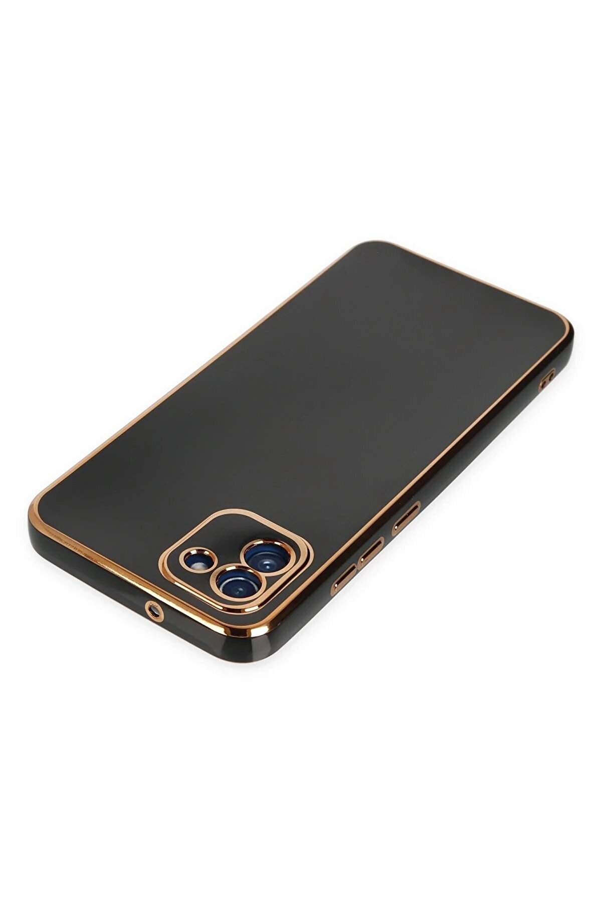 Samsung Galaxy A03 Kılıf Volet Si̇li̇kon - Si̇yah - Dropx8162-9670