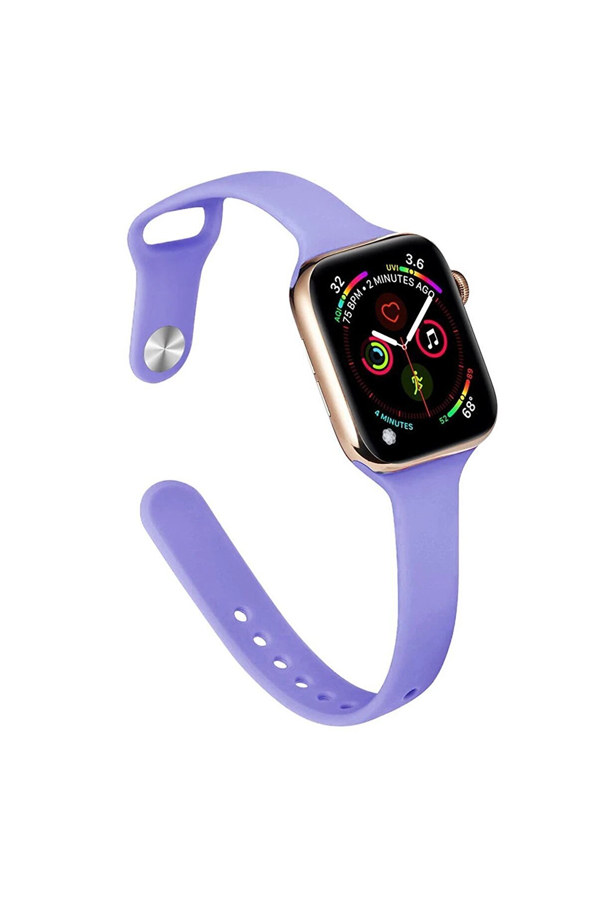 CepteToptan Apple Watch 42mm Klasik Kordon - Mor - DROPX2450-9654