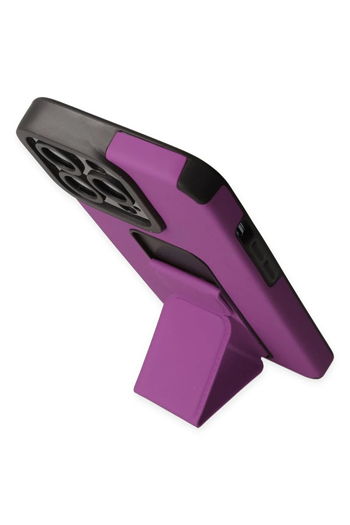 İphone 14 Pro Kılıf Mega Standlı Si̇li̇kon - Mor - Dropx2765-1675