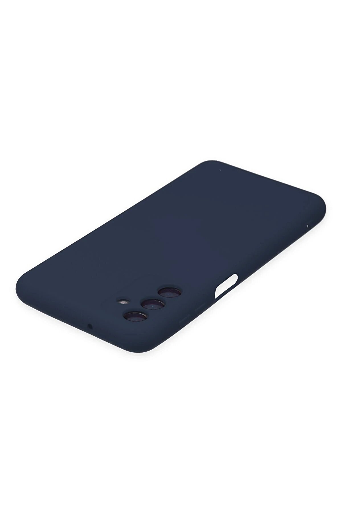 Samsung Galaxy A04S Kılıf Nano İçi̇ Kadi̇fe Si̇li̇kon - Laci̇vert - Dropx4004-9106