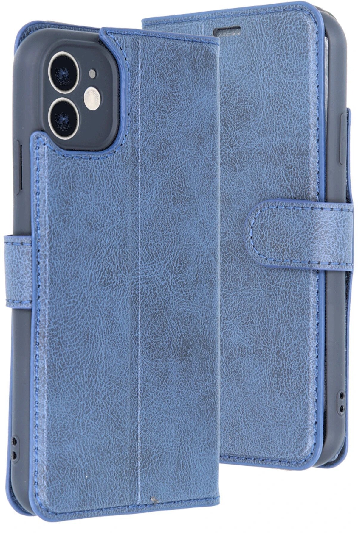 İphone 11 Kılıf Trend S Plus Kapaklı Kılıf - Laci̇vert - Dropx9166-6999