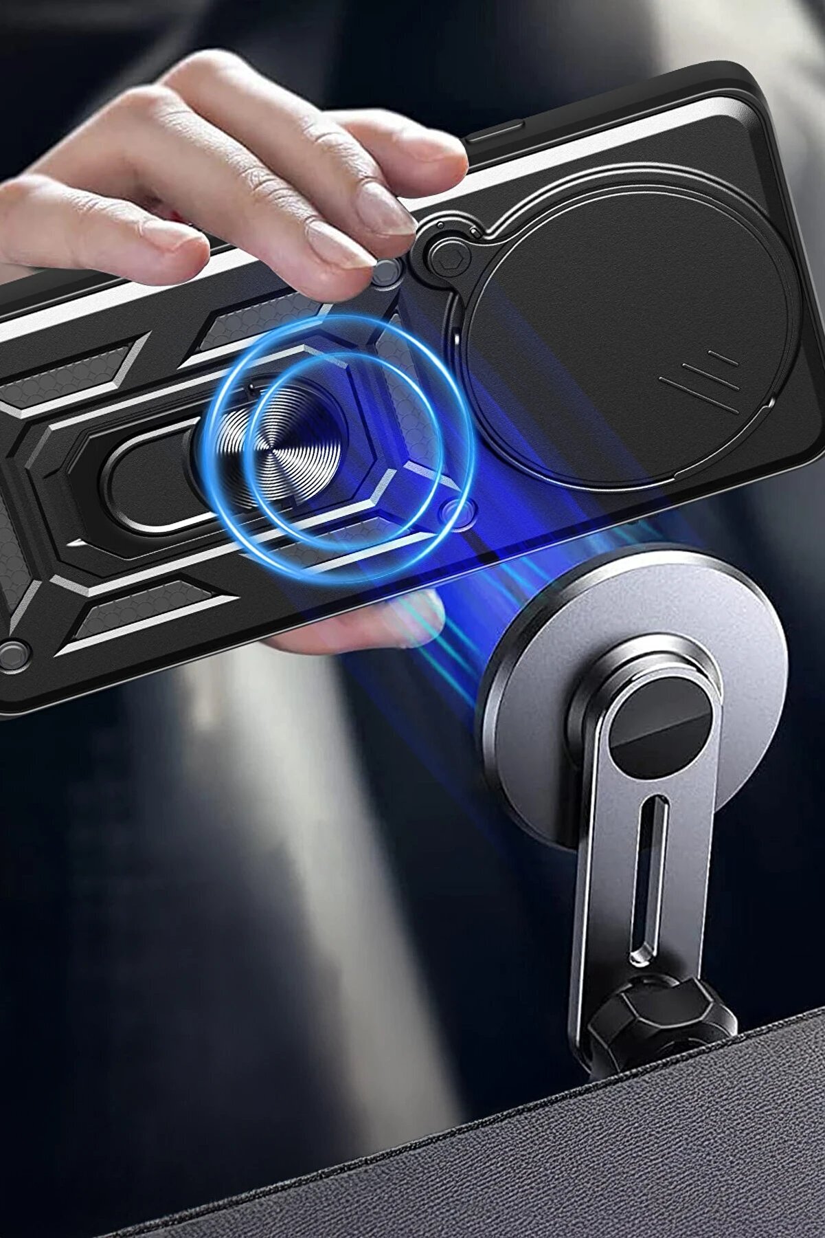 Xi̇aomi̇ Redmi̇ Note 14 Pro Plus Kılıf Pars Lens Yüzüklü Si̇li̇kon - Kırmızı - Dropx7532-3243