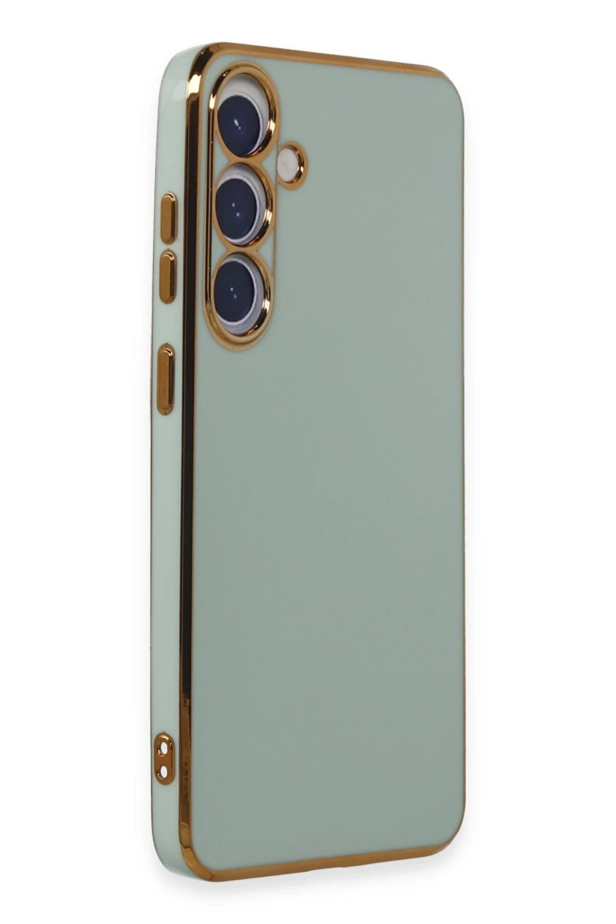 Samsung Galaxy S24 Plus Kılıf Volet Si̇li̇kon - A&ccedil;ık Yeşi̇l - Dropx3200-6859