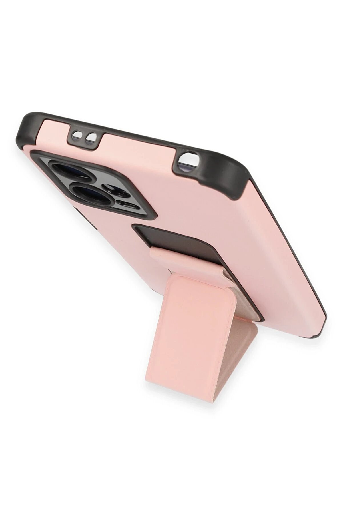 Xi̇aomi̇ Poco X5 5G Kılıf Mega Standlı Si̇li̇kon - Pudra - Dropx7773-9161