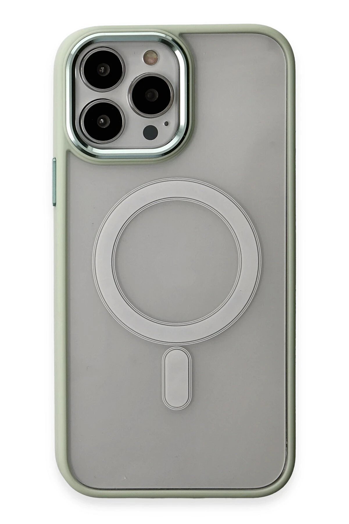 İphone 15 Pro Kılıf Room Magneti̇csafe Si̇li̇kon - Su Yeşi̇li̇ - Dropx9899-4002