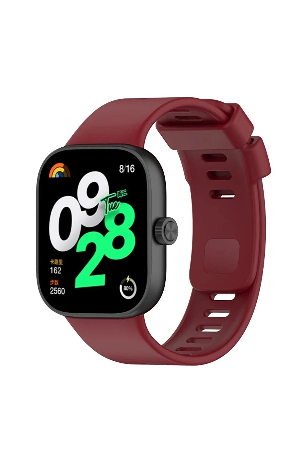 CepteToptan Xiaomi Redmi Watch 4 Klasik Kordon - Bordo - DROPX9728-8719