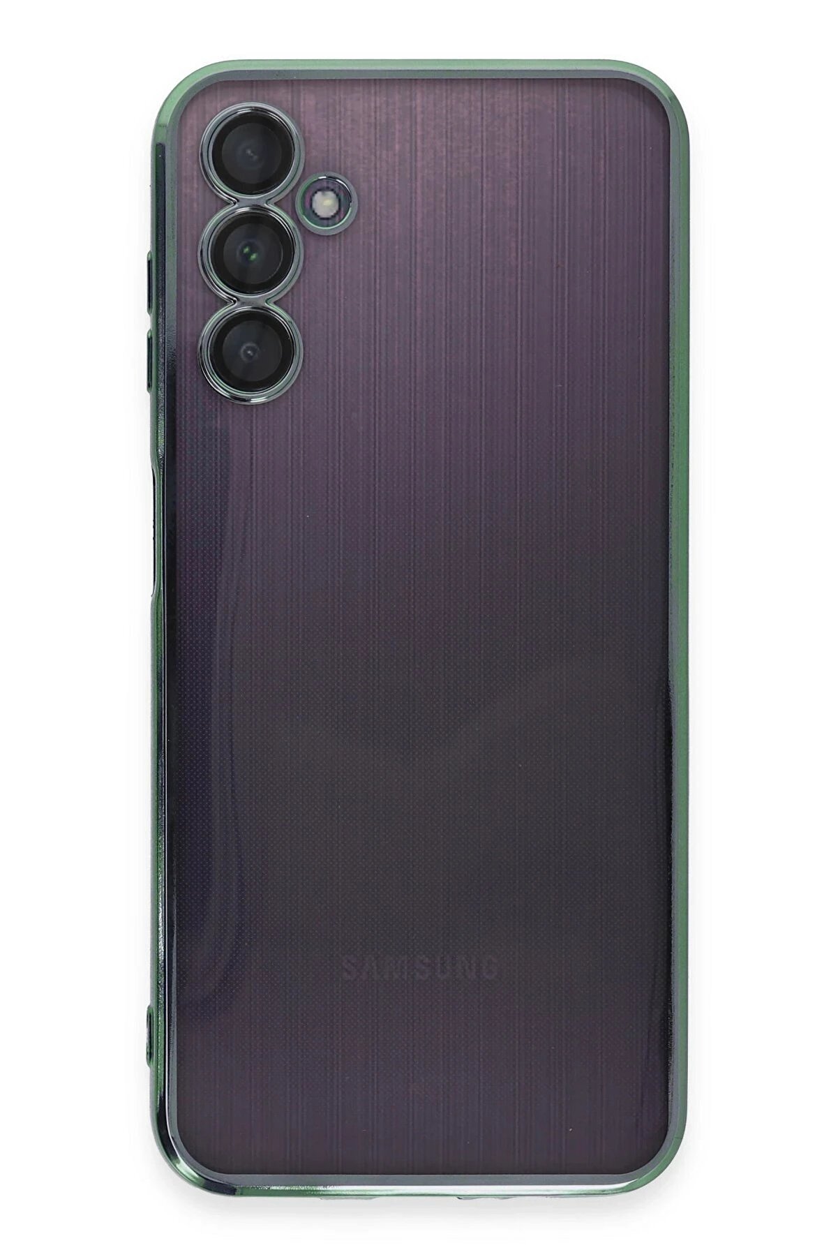 Samsung Galaxy A14 4G Kılıf Lensli̇ Si̇li̇kon - Yeşi̇l - Dropx1763-6552