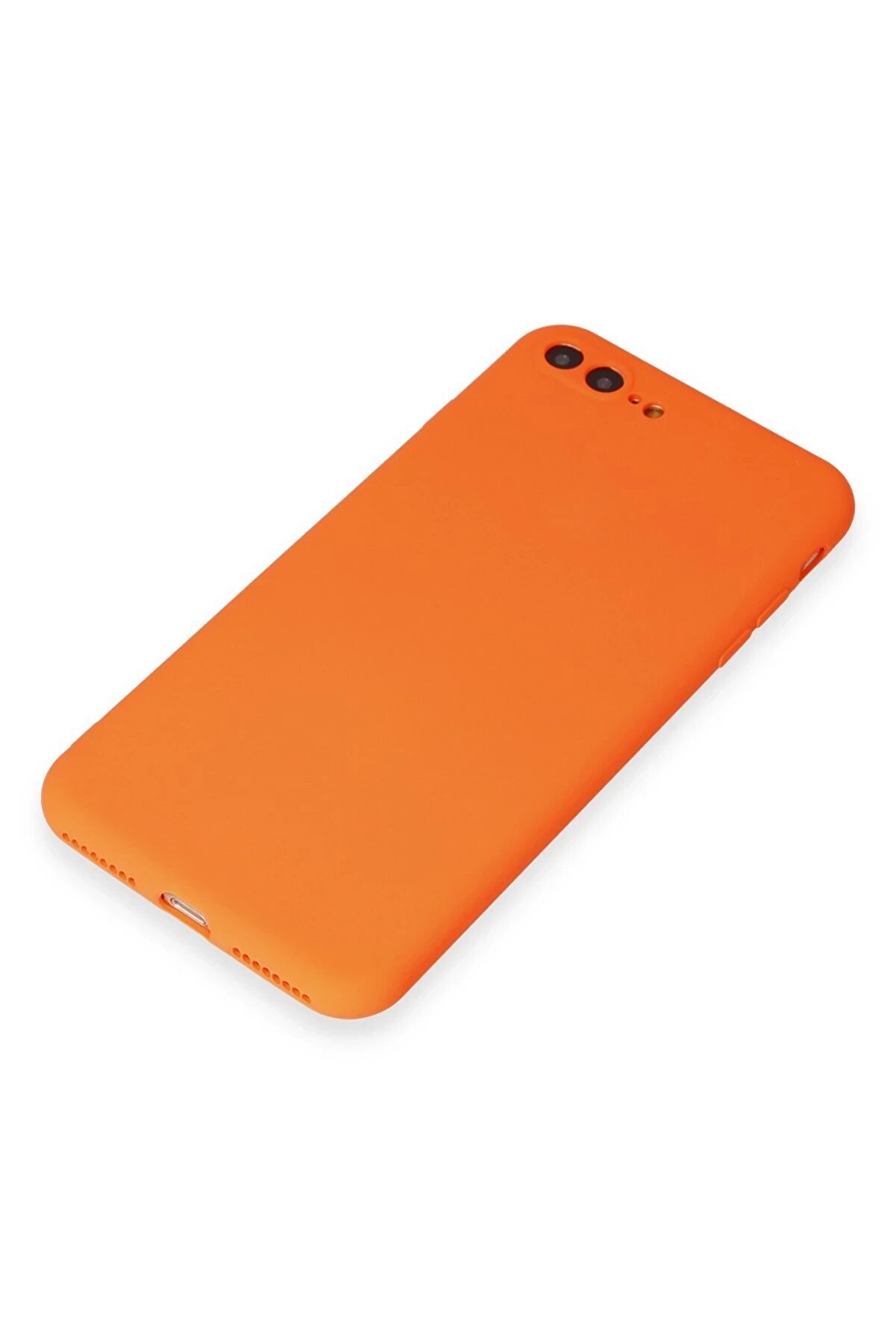 İphone 7 Plus Kılıf Fi̇rst Si̇li̇kon - Turuncu - Dropx7758-3501