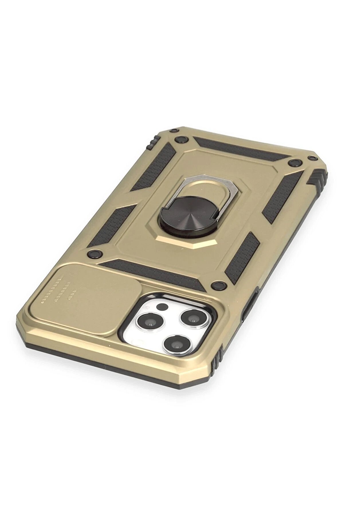 İphone 12 Pro Max Kılıf Pars Lens Y&uuml;z&uuml;kl&uuml; Si̇li̇kon - Gold - Dropx9931-1626