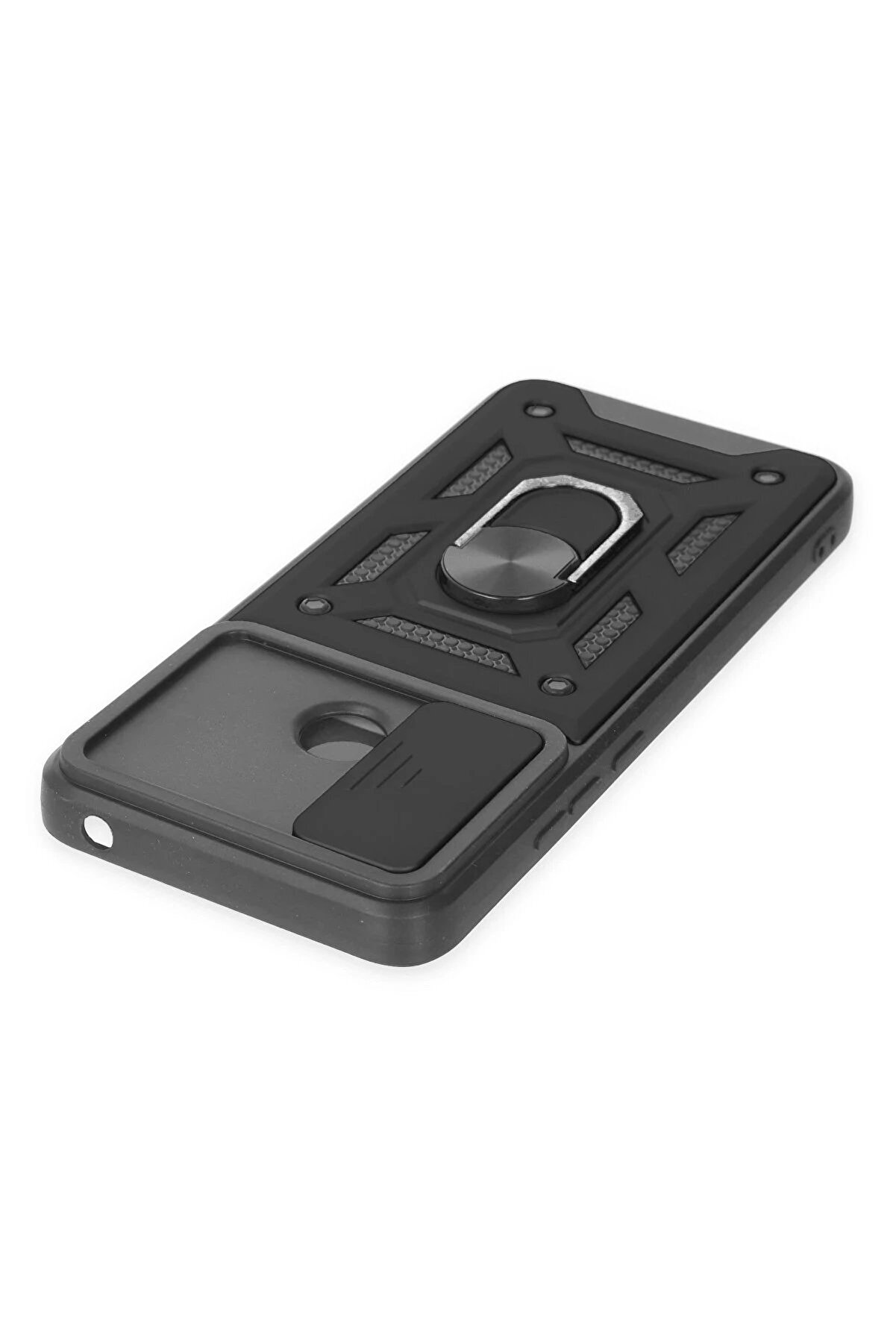 Xi̇aomi̇ Redmi̇ 10C Kılıf Pars Lens Yüzüklü Si̇li̇kon - Si̇yah - Dropx5706-7124