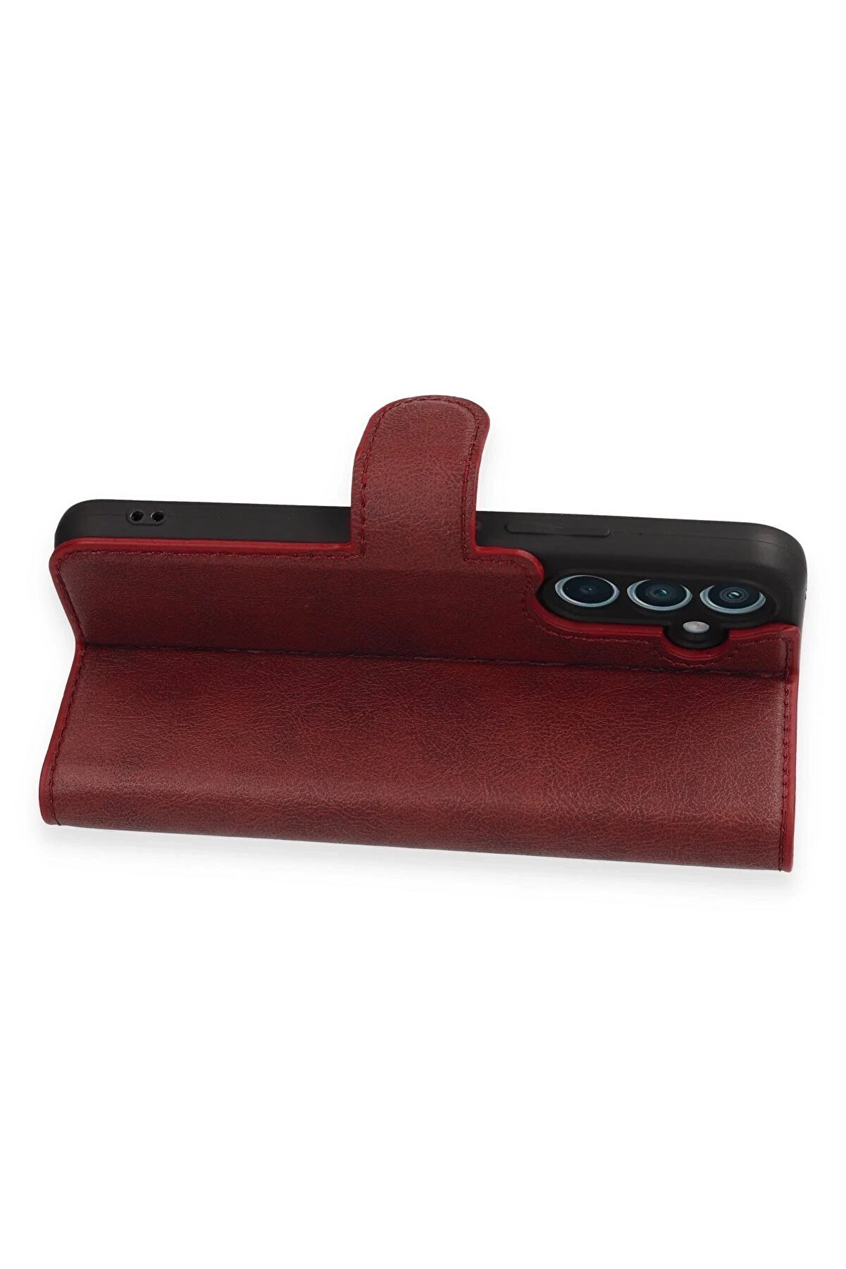 Samsung Galaxy A34 5G Kılıf Trend S Plus Kapaklı Kılıf - Kırmızı - Dropx3588-9035