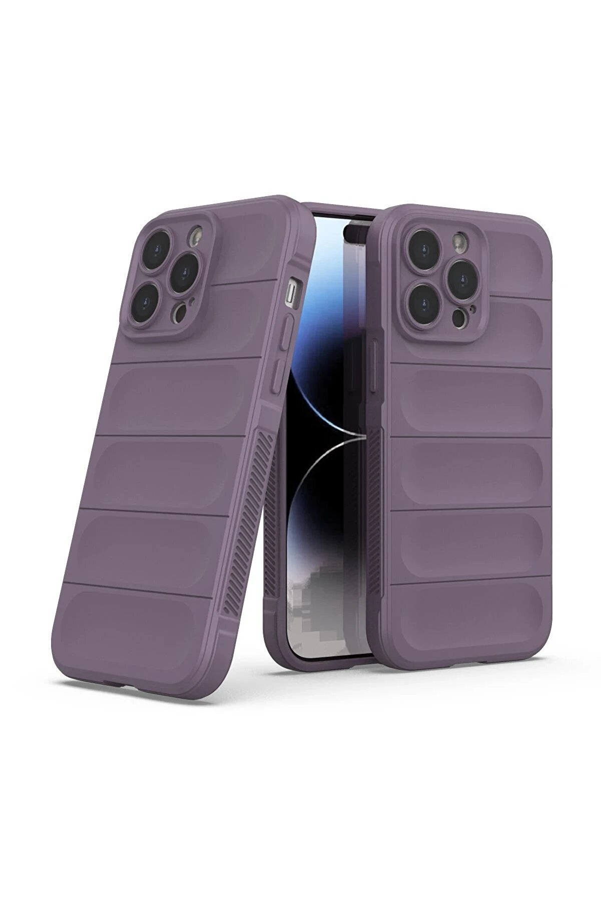 İphone 13 Pro Kılıf Opti̇mum Si̇li̇kon - Mor - Dropx8463-3168