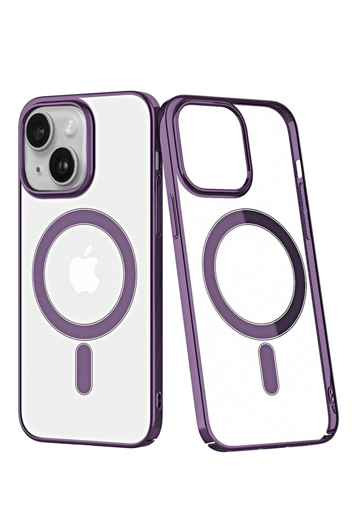 CepteToptan iPhone 14 Plus Kılıf Element Magneticsafe Sert Kapak - Mor - DROPX3113-4138