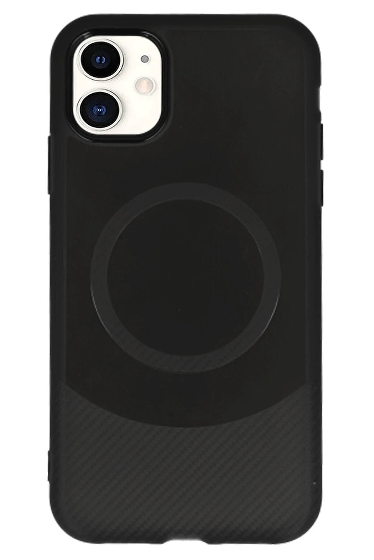 İphone 11 Kılıf Maya Karbon Kapak - Si̇yah - Dropx7944-1443
