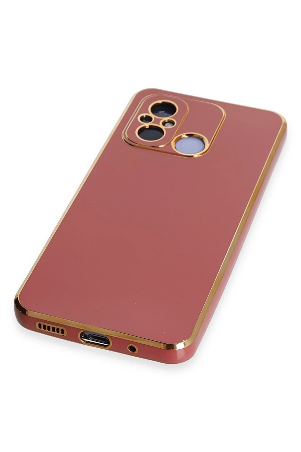 Xi̇aomi̇ Redmi̇ 12C Kılıf Volet Si̇li̇kon - Kırmızı - Dropx4382-4133