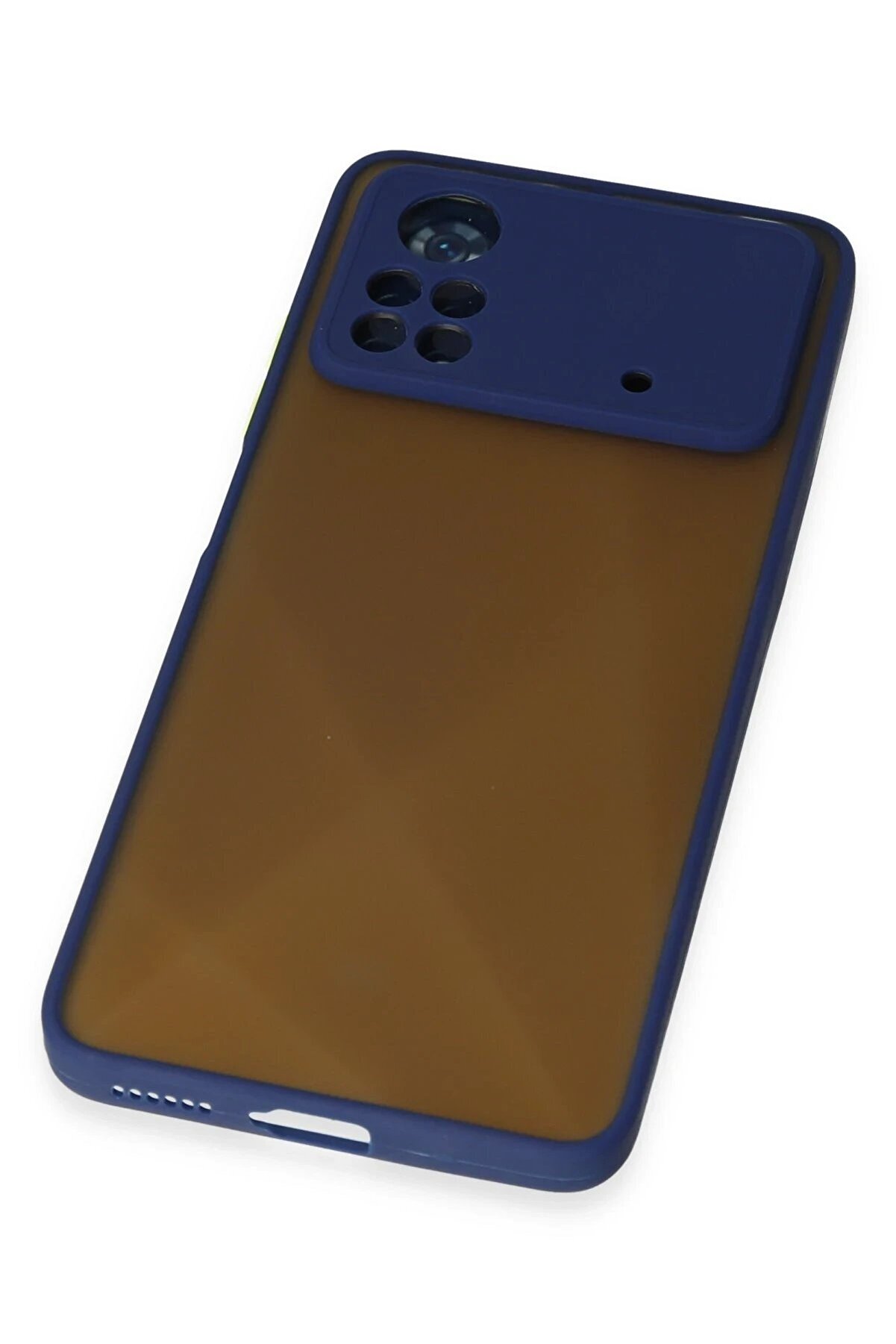 Xi̇aomi̇ Poco X4 Pro 5G Kılıf Montreal Si̇li̇kon Kapak - Laci̇vert - Dropx9904-3475