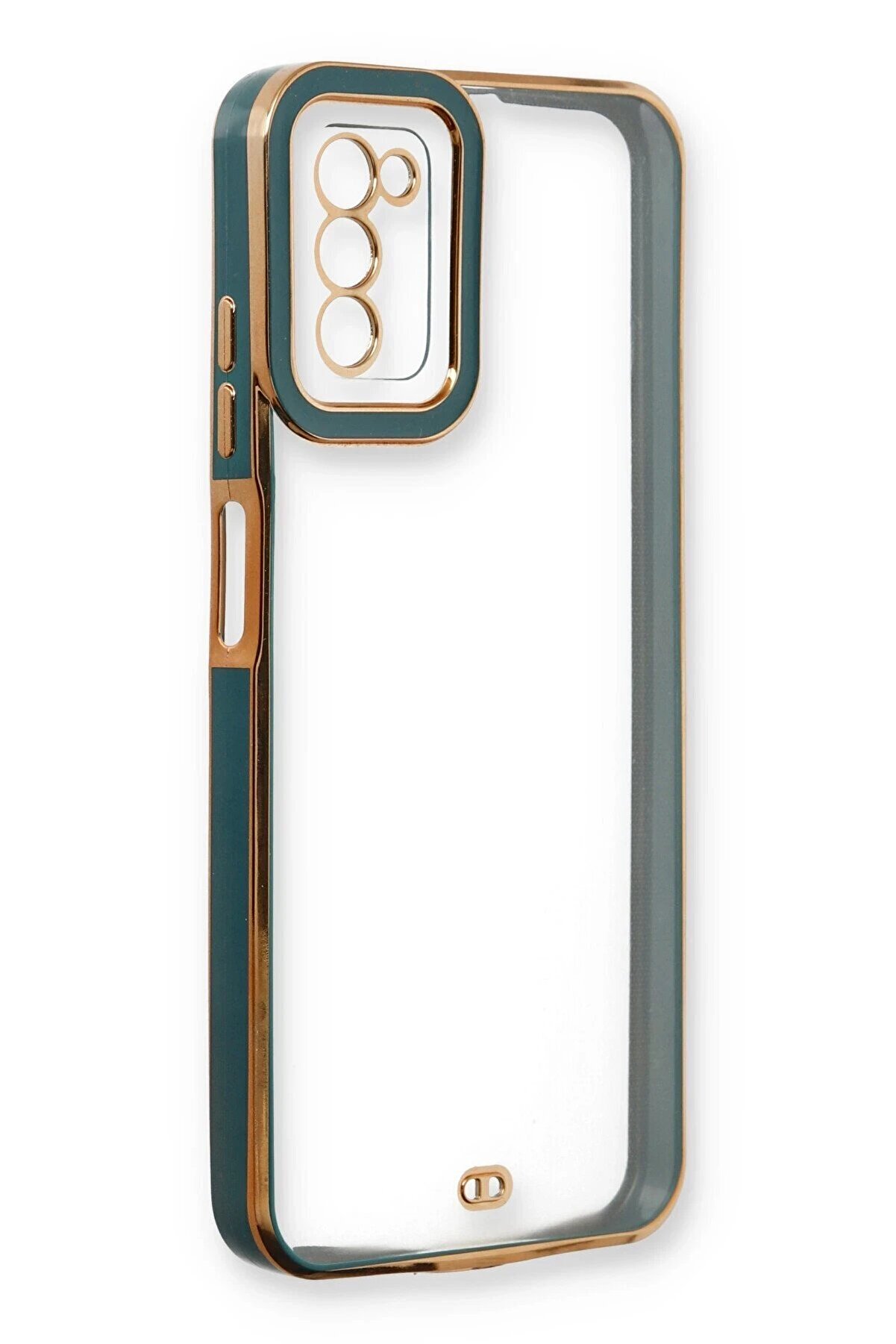 Samsung Galaxy A03S Kılıf Li̇va Lens Si̇li̇kon - Yeşi̇l - Dropx4096-6560