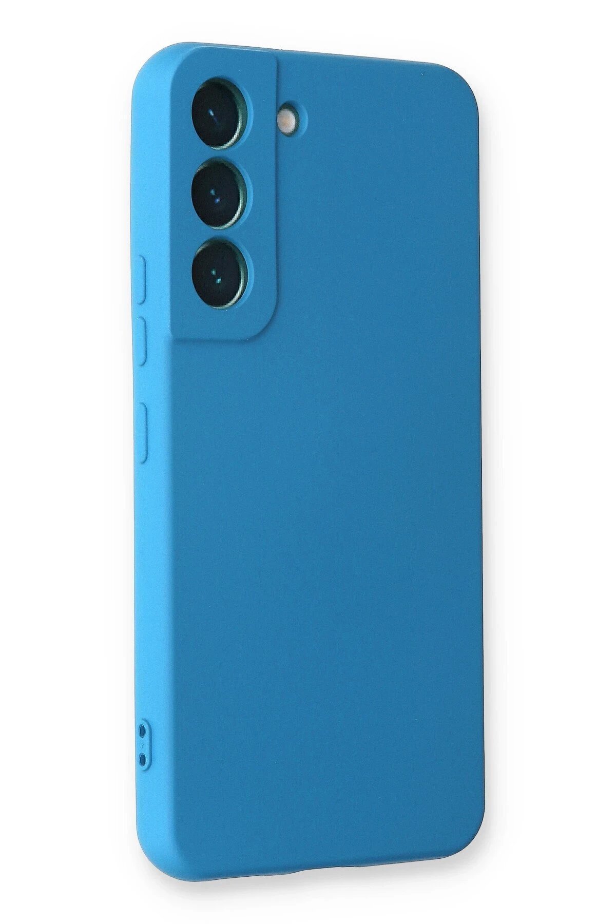 Samsung Galaxy S23 Plus Kılıf Nano İ&ccedil;i̇ Kadi̇fe Si̇li̇kon - Mavi̇ - Dropx3724-4947