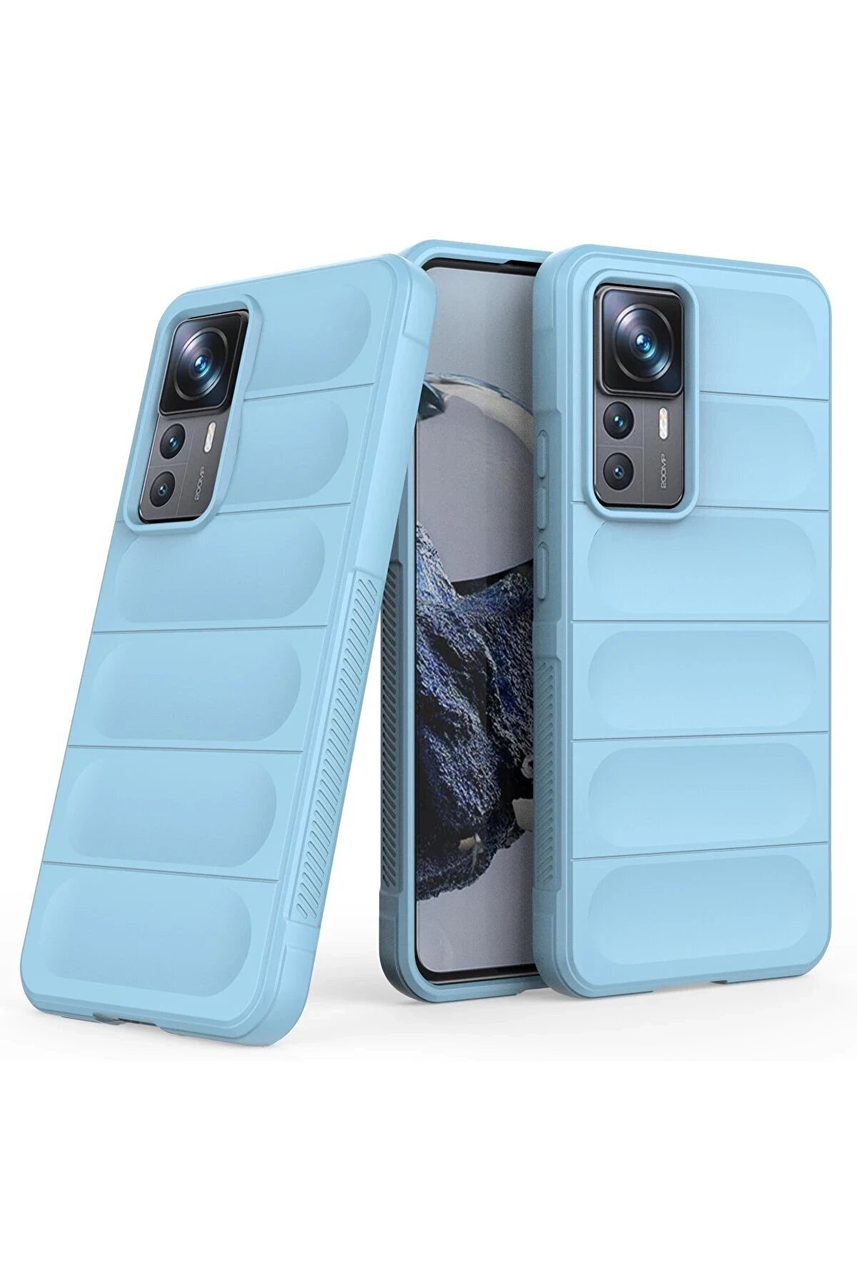 Xi̇aomi̇ Mi̇ 12T Pro Kılıf Opti̇mum Si̇li̇kon - Sky Blue - Brh024607-1607