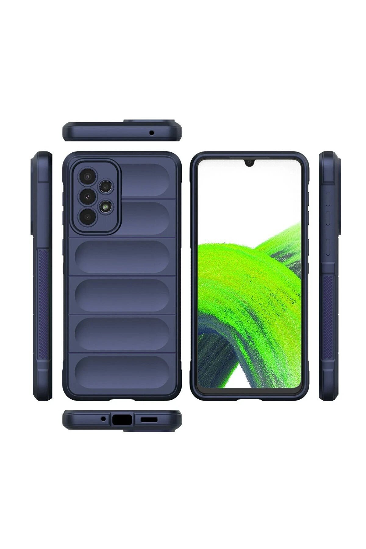 Samsung Galaxy A33 5G Kılıf Opti̇mum Si̇li̇kon - Laci̇vert - Dropx6505-7645