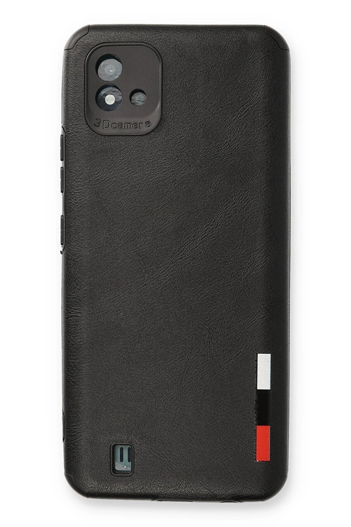 CepteToptan Realme C11 2021 Kılıf Loop Deri Silikon - Siyah - DROPX2507-6760