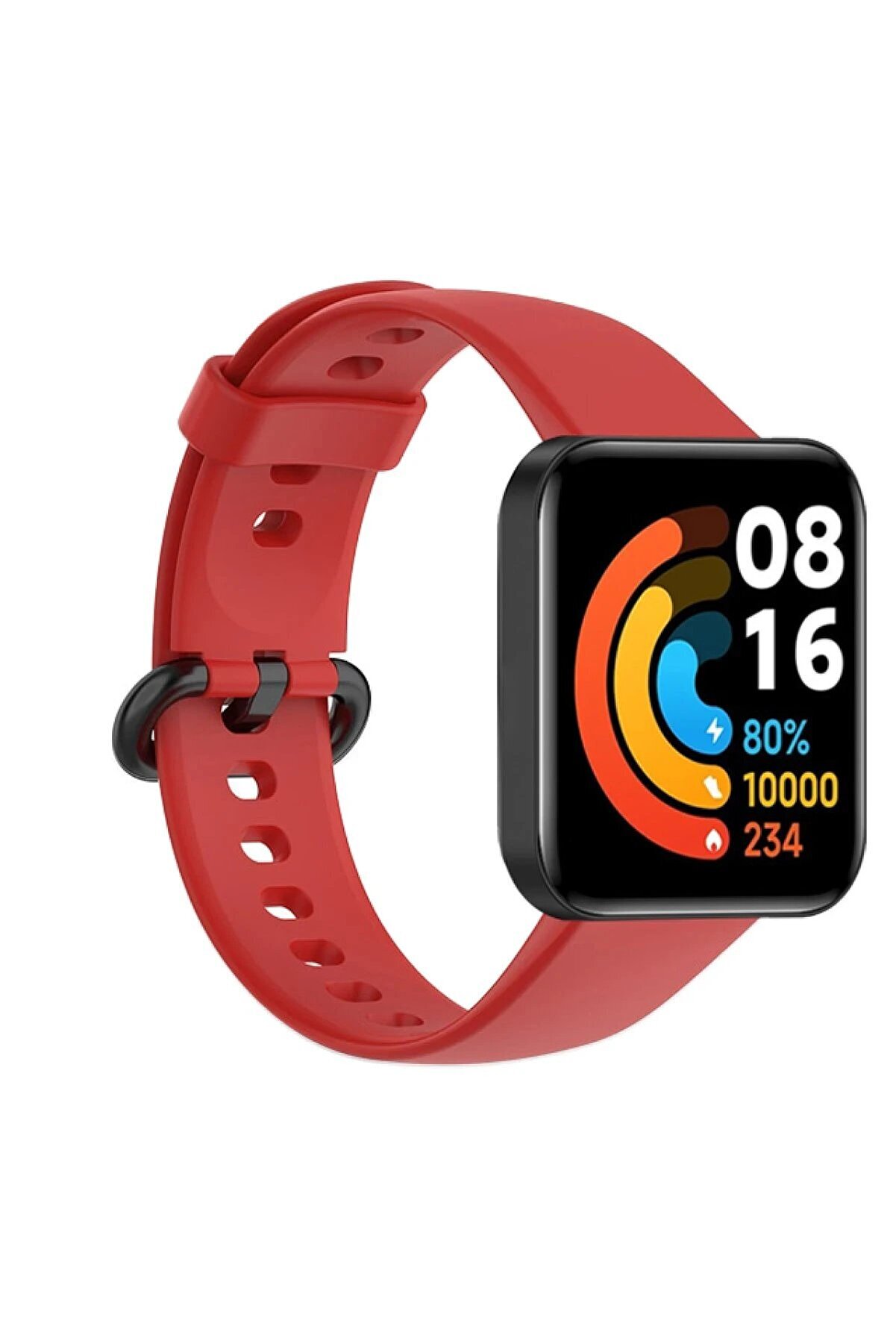 CepteToptan Xiaomi Redmi Watch 2 Klasik Kordon - Kırmızı - DROPX7930-4962