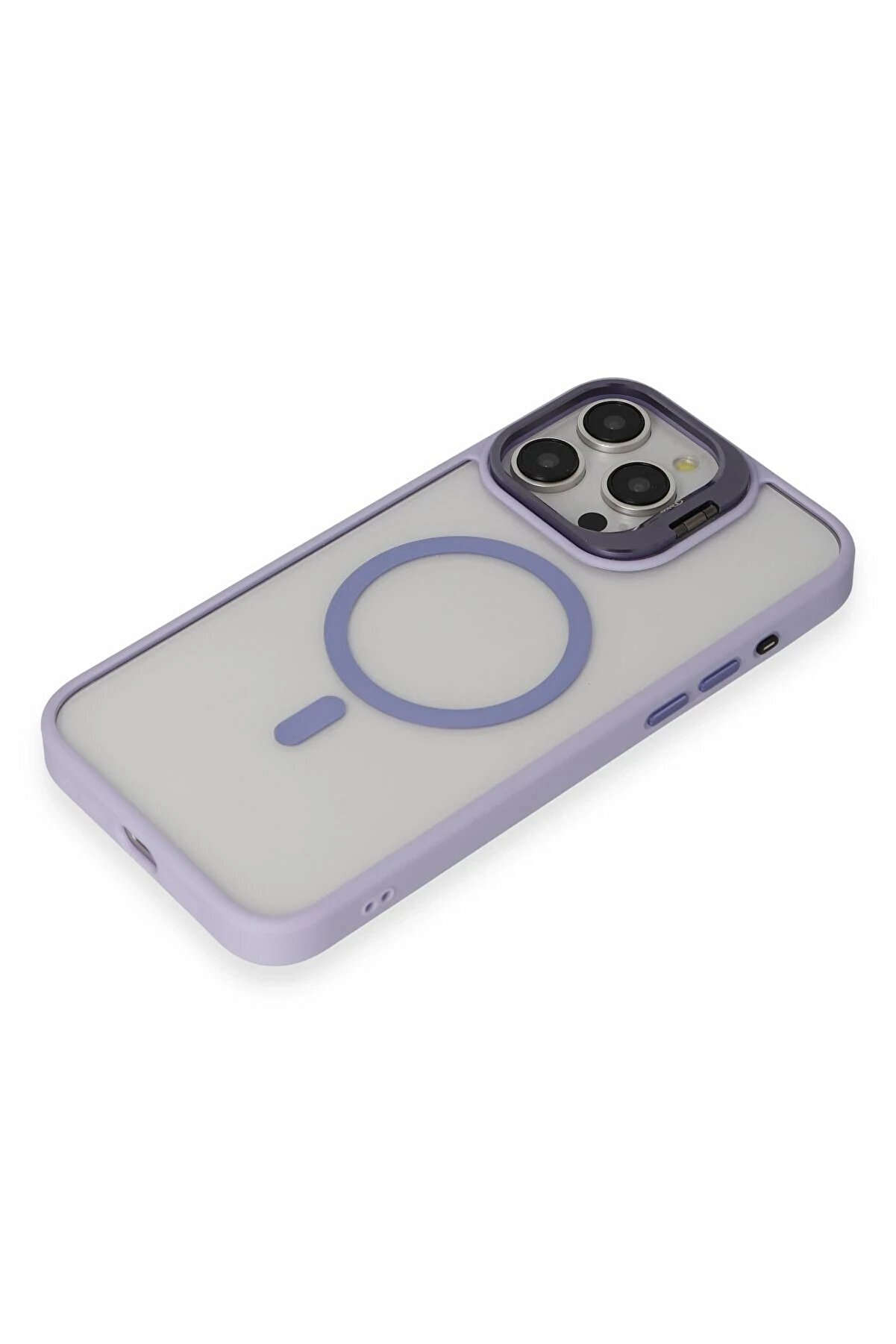 İphone 15 Pro Kılıf Roblox Lens Magsafe Standlı Kapak - Li̇la - Dropx2860-4658
