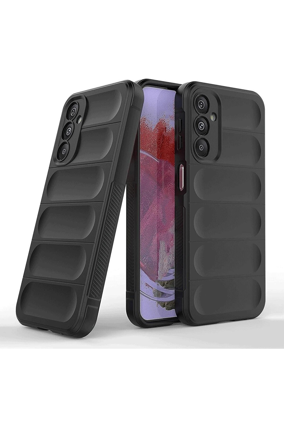 Samsung A36 Kılıf Opti̇mum Si̇li̇kon - Si̇yah - Dropx3993-8608