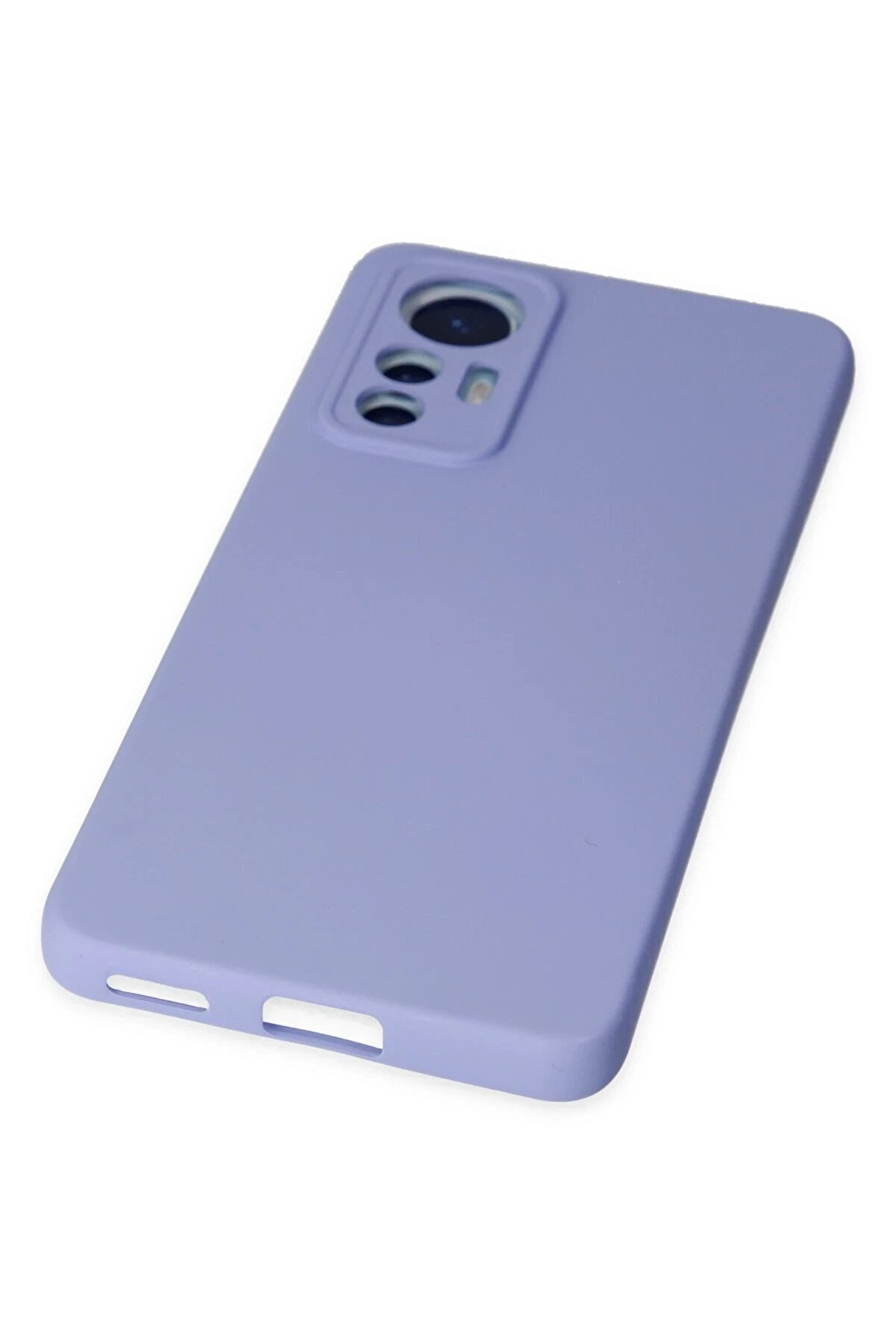 Xi̇aomi̇ Mi̇ 12 Li̇te Kılıf Nano İ&ccedil;i̇ Kadi̇fe Si̇li̇kon - Li̇la - Dropx4605-5075