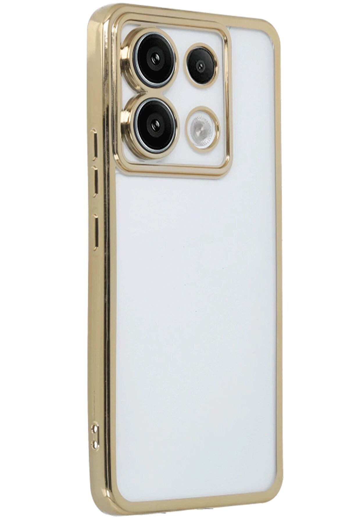 Xi̇aomi̇ Redmi̇ Note 13 Pro 5G Kılıf Lensli̇ Si̇li̇kon - Gold - Dropx7943-7725