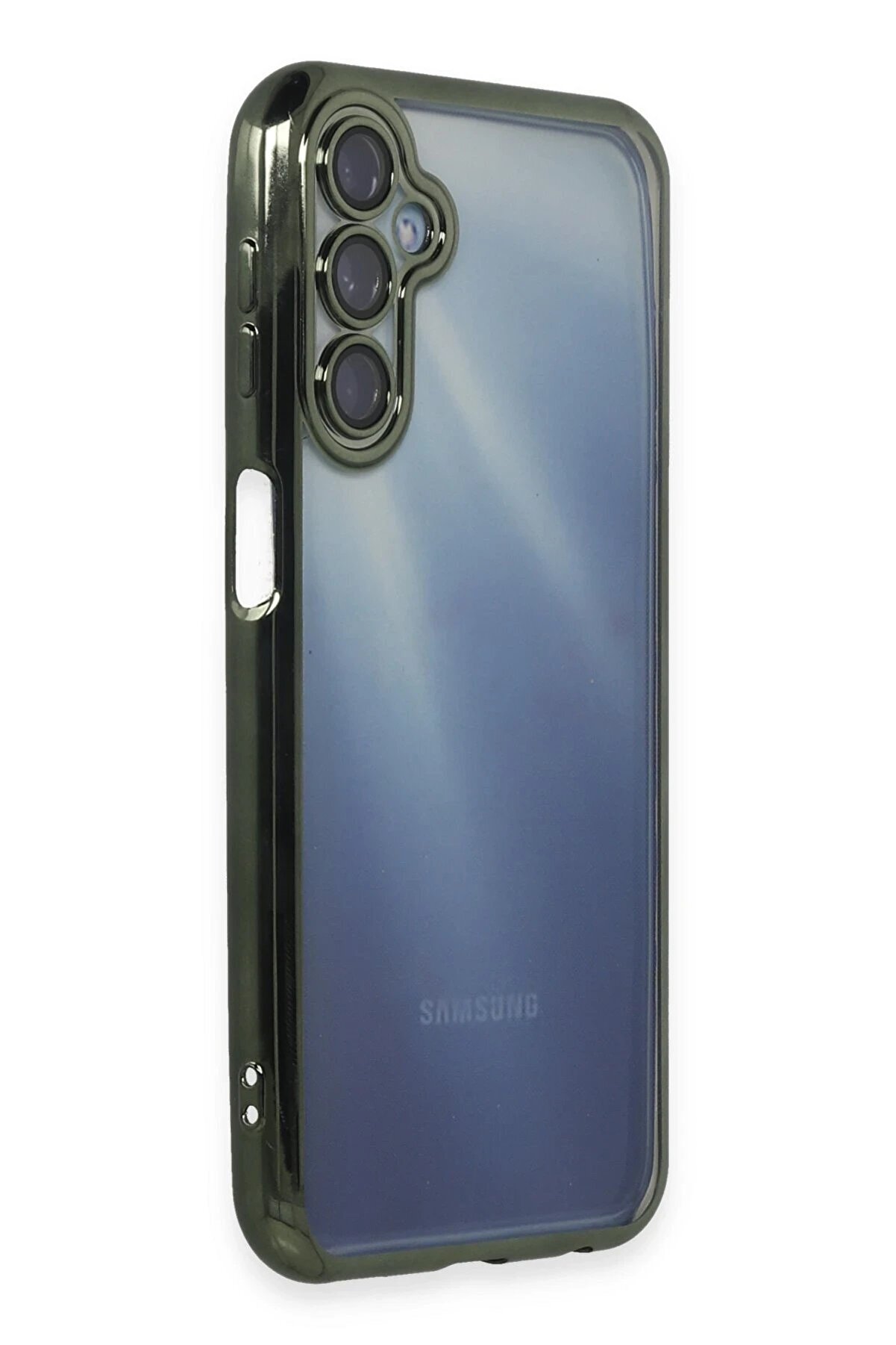 Samsung Galaxy A15 4G Kılıf Lensli̇ Si̇li̇kon - Yeşi̇l - Dropx7649-9683