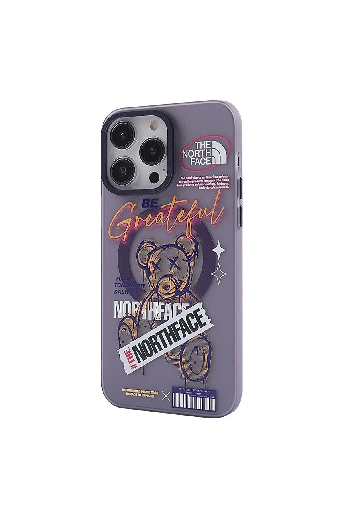 İphone 14 Pro Kılıf Apollo Magneti̇csafe Desenli̇ Kapak - Apollo Mor - 2 - Dropx6498-3988