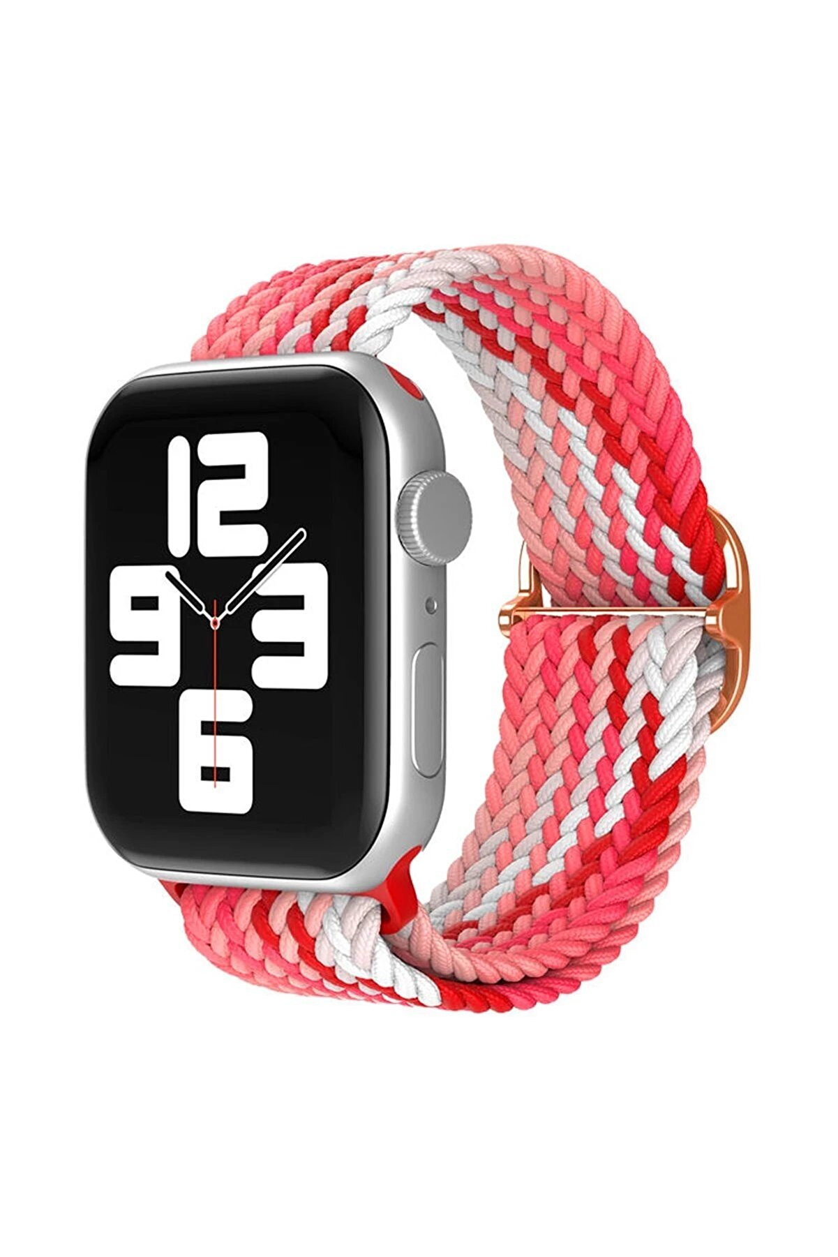 CepteToptan Apple Watch 42mm Star Kordon - Pembe-Kırmızı - DROPX4578-2105