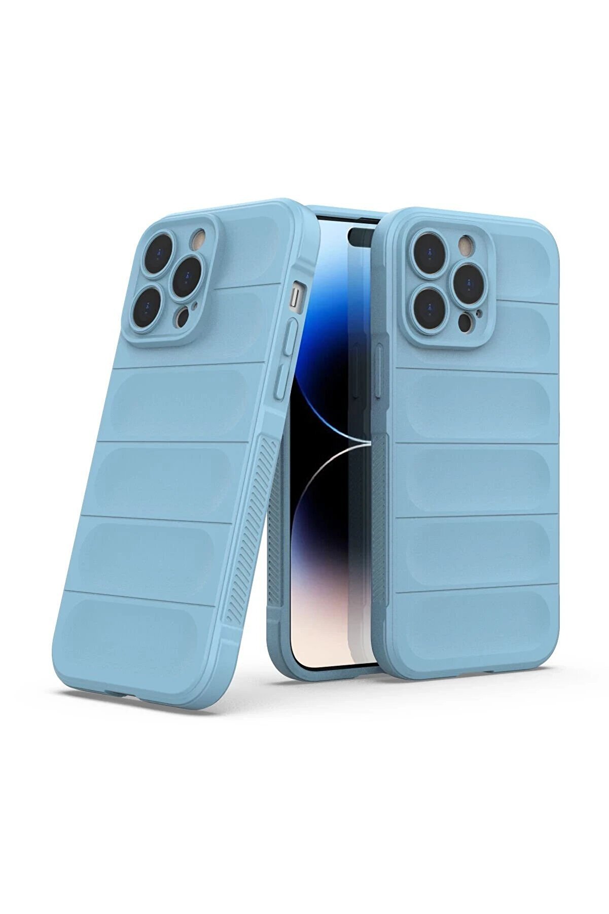 İphone 14 Pro Kılıf Opti̇mum Si̇li̇kon - Sky Blue - Dropx4237-3552