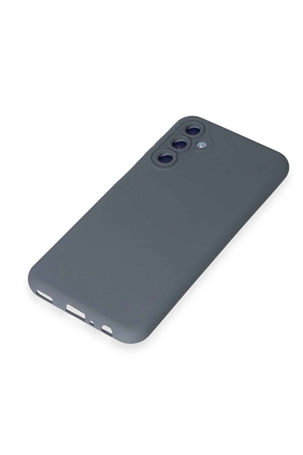 Samsung Galaxy M34 5G Kılıf Nano İ&ccedil;i̇ Kadi̇fe Si̇li̇kon - Gri̇ - Dropx7899-7664