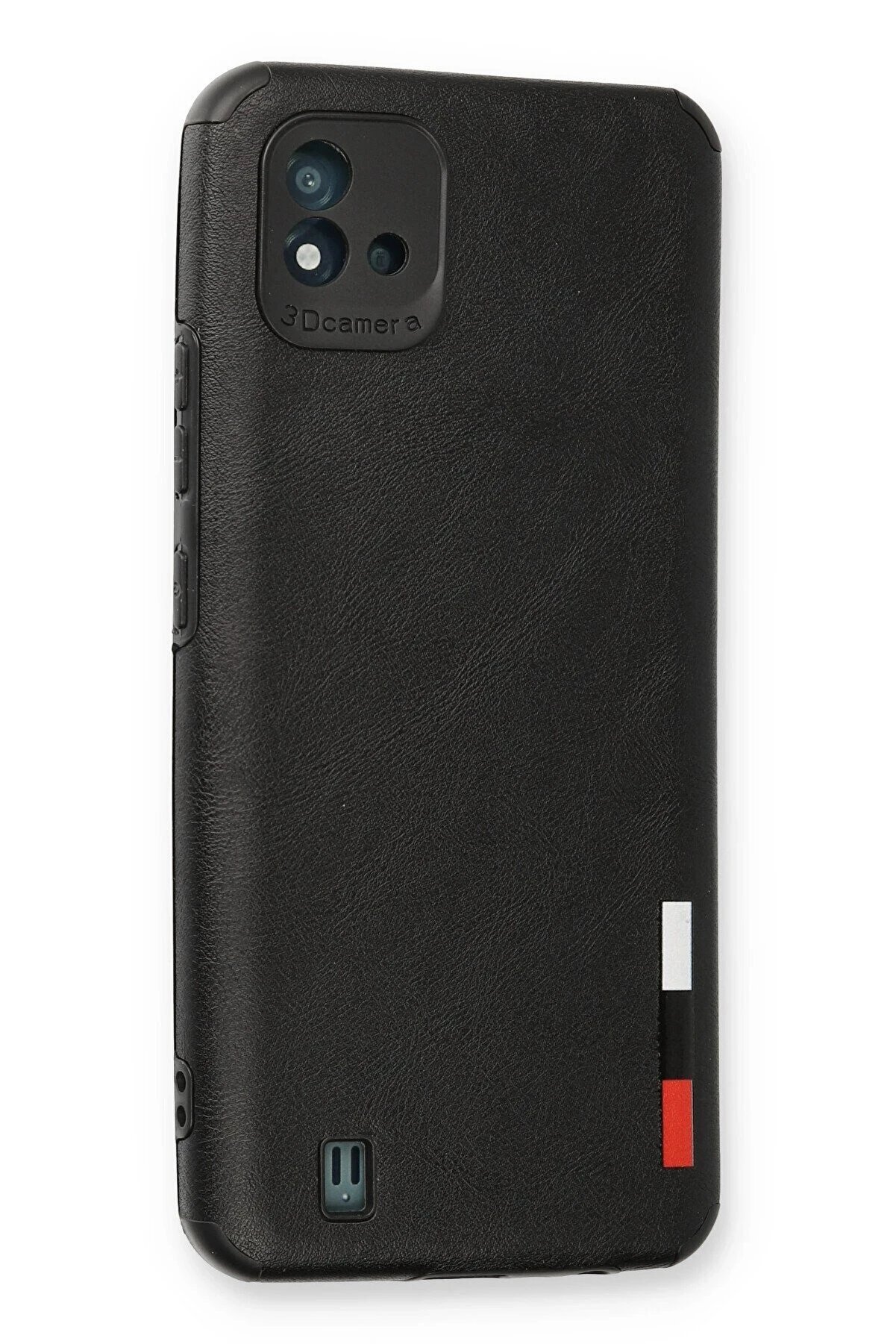 Realme C11 2021 Kılıf Loop Deri̇ Si̇li̇kon - Si̇yah - Dropx2507-6760