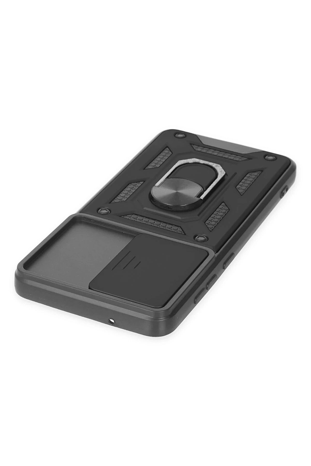 Samsung Galaxy S21 Fe Kılıf Pars Lens Yüzüklü Si̇li̇kon - Si̇yah - Dropx9315-3644