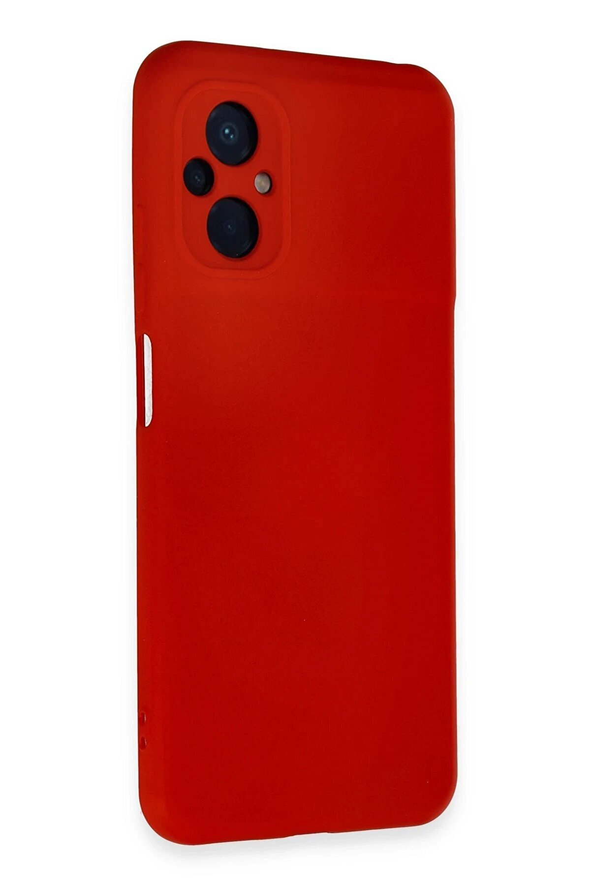 Xi̇aomi̇ Poco M5 Kılıf Nano İ&ccedil;i̇ Kadi̇fe Si̇li̇kon - Kırmızı - Dropx1335-5942