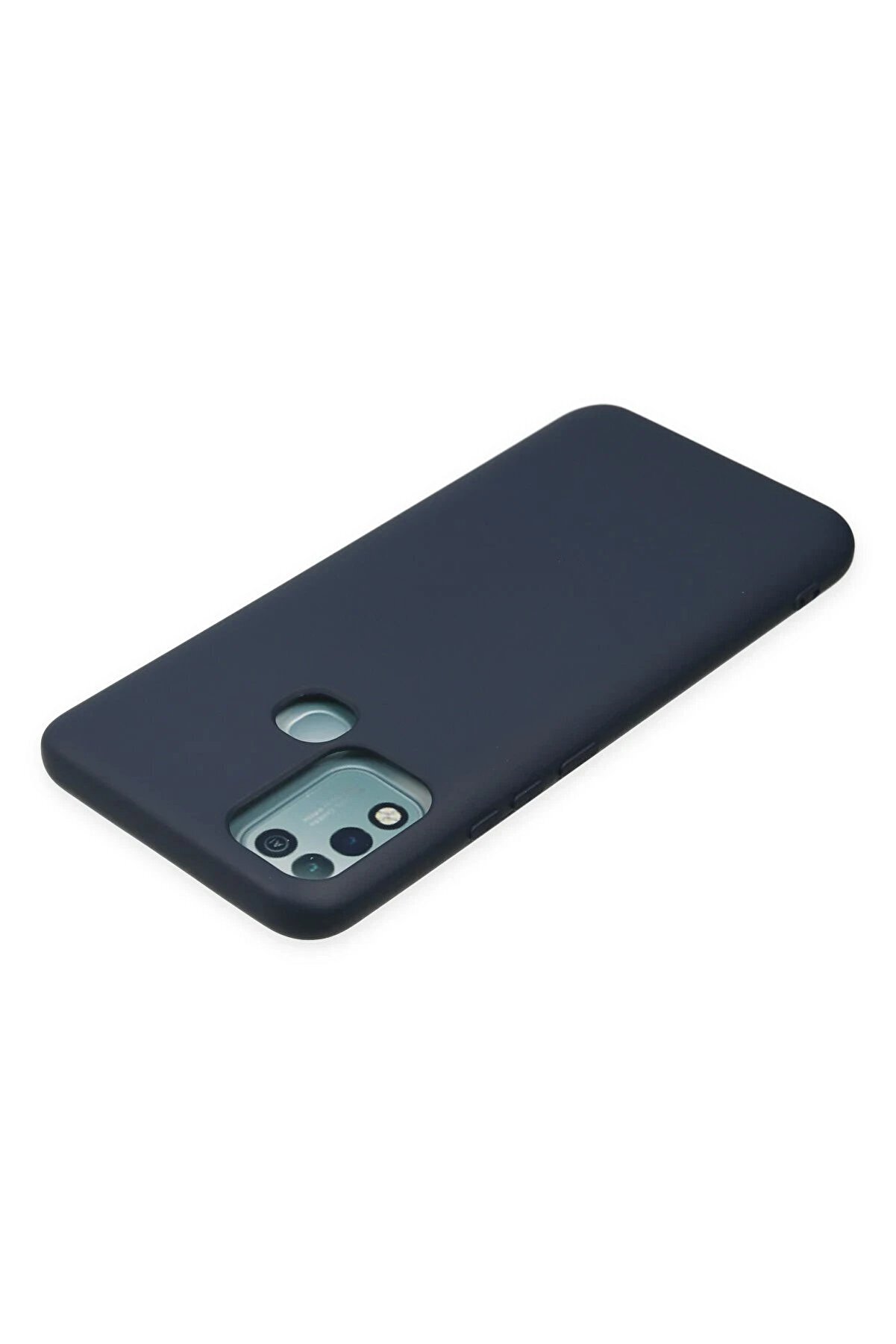 İnfi̇ni̇x Hot 10 Play Kılıf Nano İçi̇ Kadi̇fe Si̇li̇kon - Laci̇vert - Dropx5685-7572